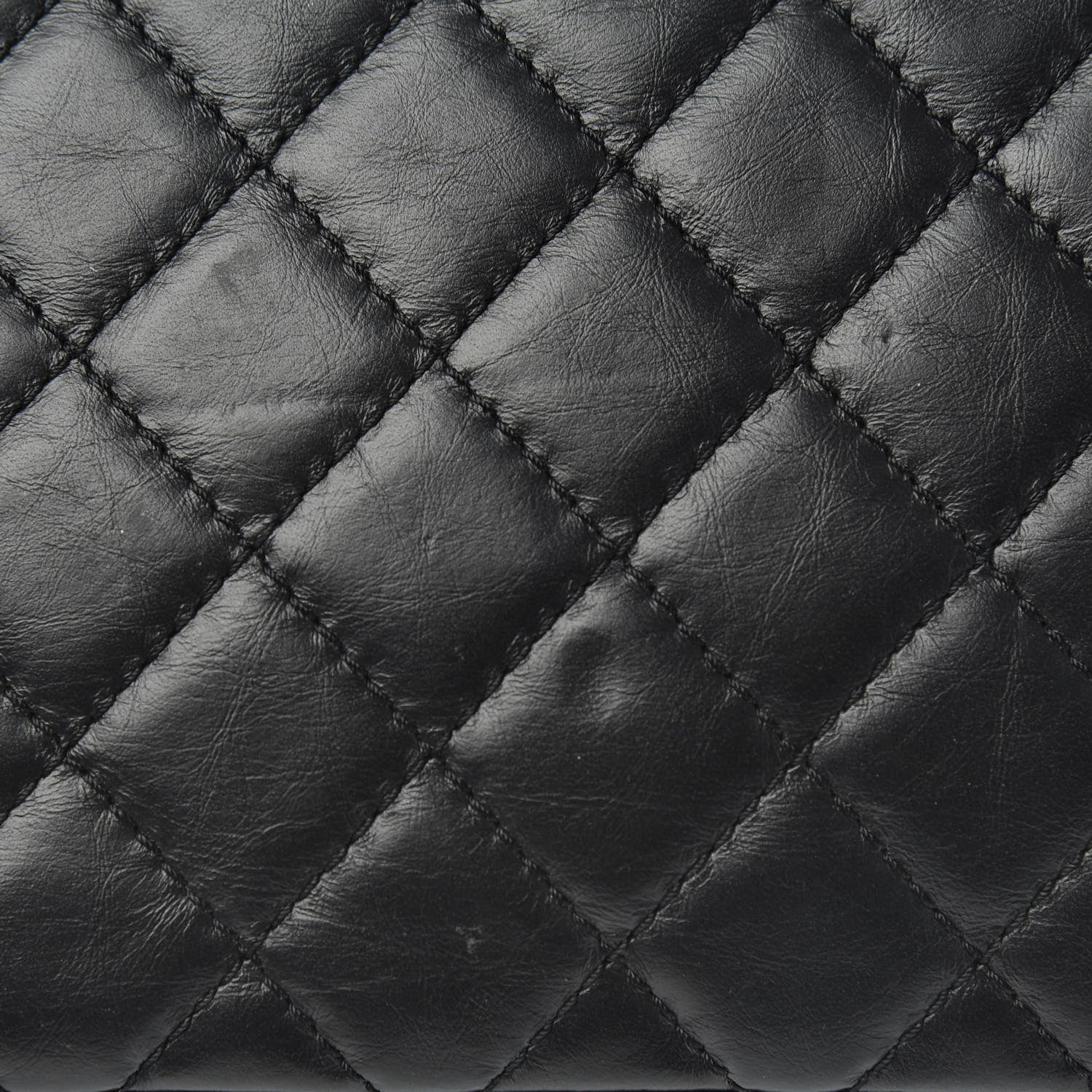 Chanel Aged Calfskin Quilted Reissue 2.55 Clutch Black 8 of 13