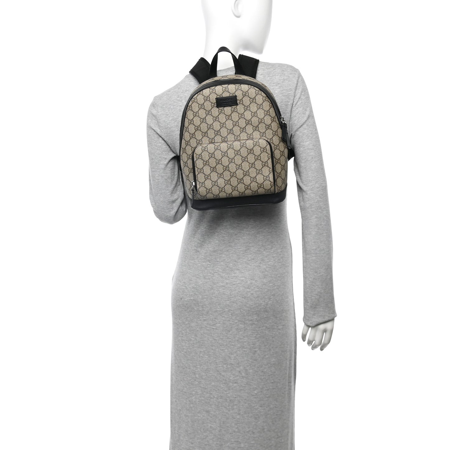 GG Supreme Monogram Small Eden Day Backpack Black