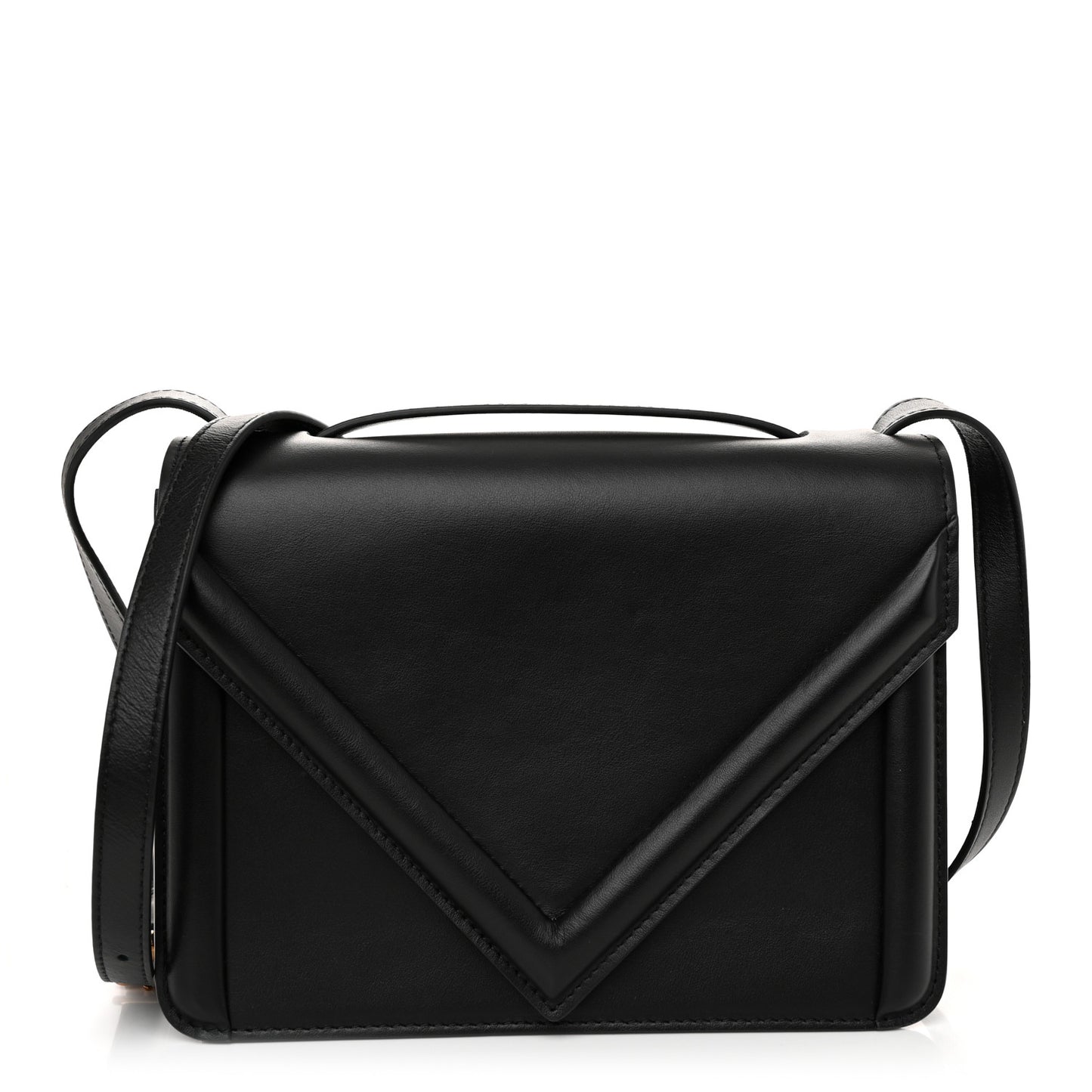 Smooth Calfskin M Frame Box Bag Black
