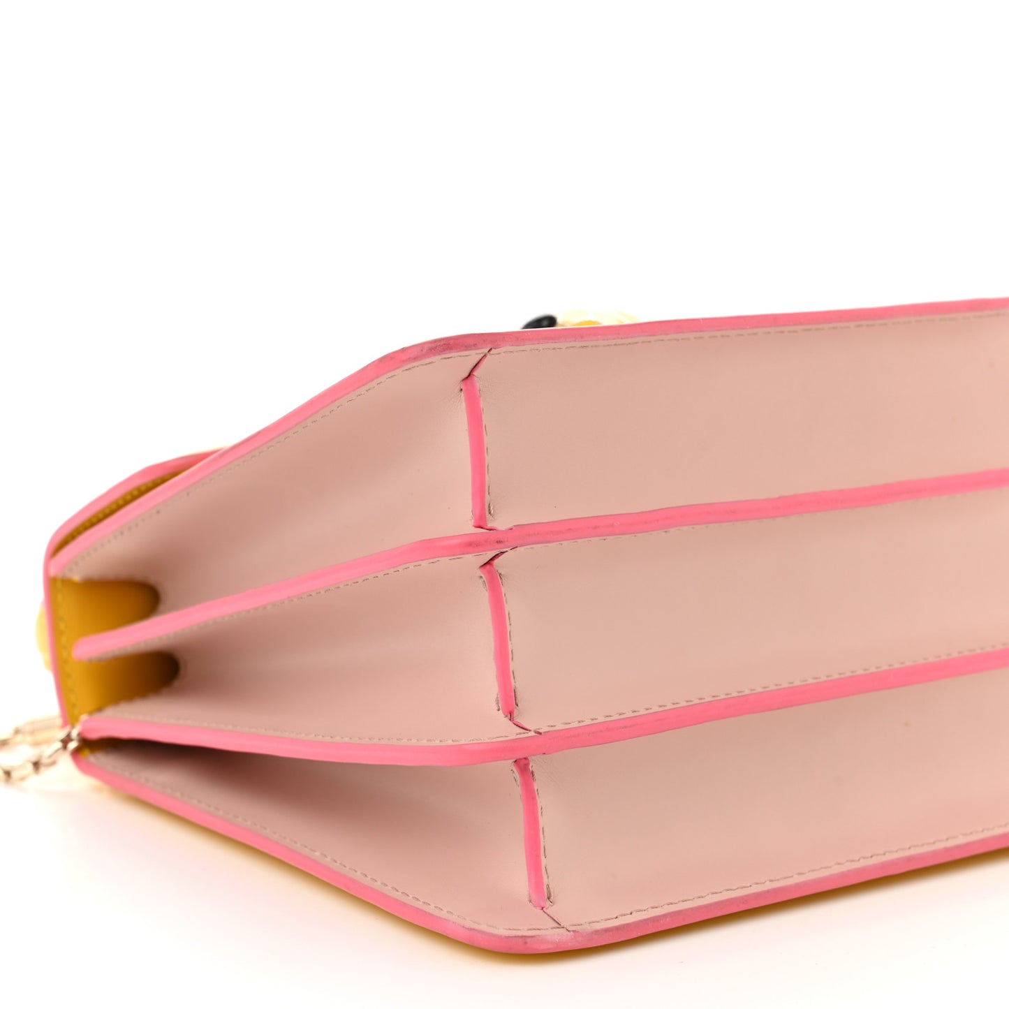 Calfskin Serpenti Forever Top Handle Yellow