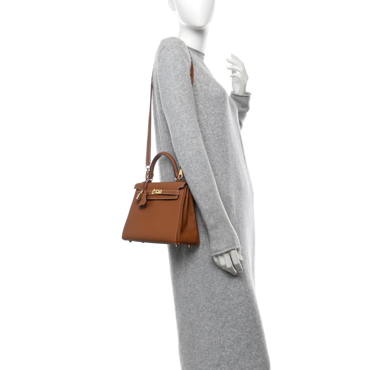 Hermes Togo Kelly Retourne 25 Gold 2 of 11