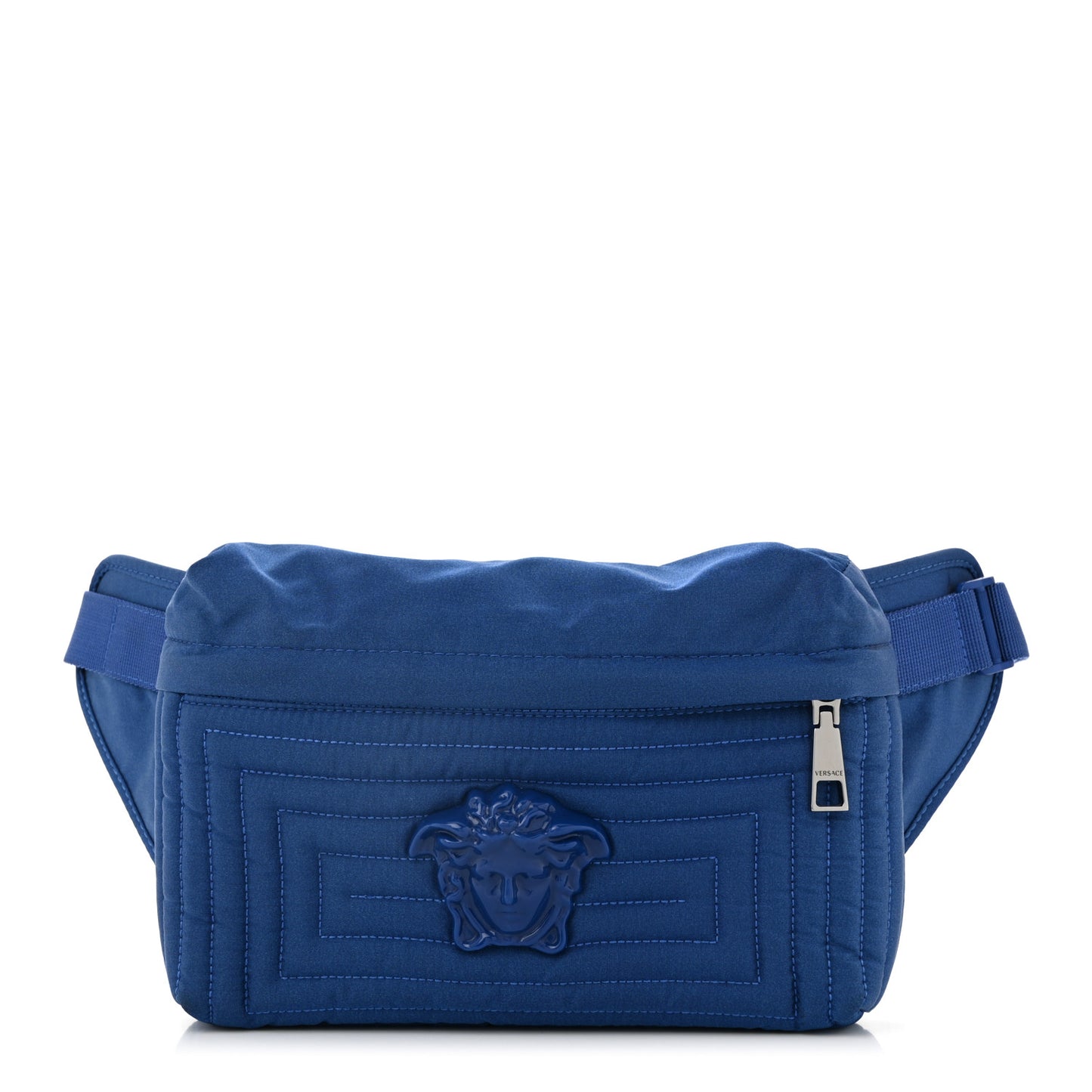 Nylon Palazzo Medusa Belt Bag Blue