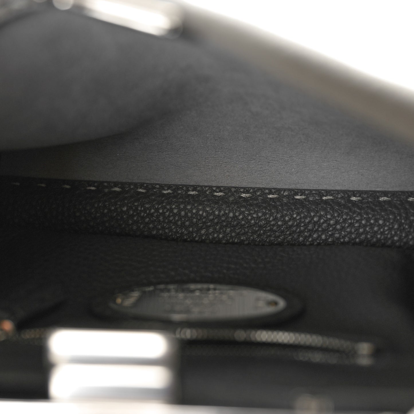 Cuoio Romano Snakeskin Selleria Mini Peekaboo Iconic Satchel Asfalto