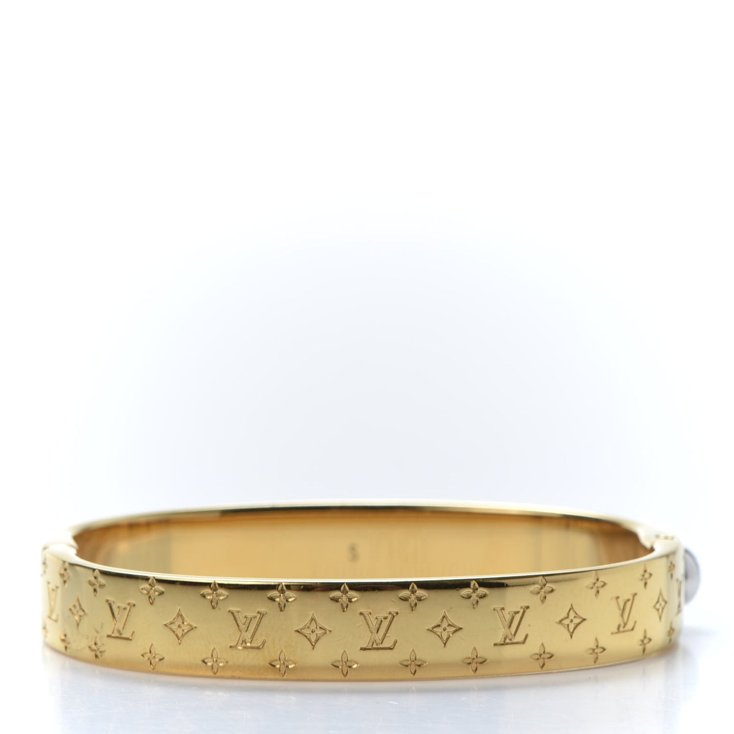 Brass Monogram Nanogram Cuff S Gold