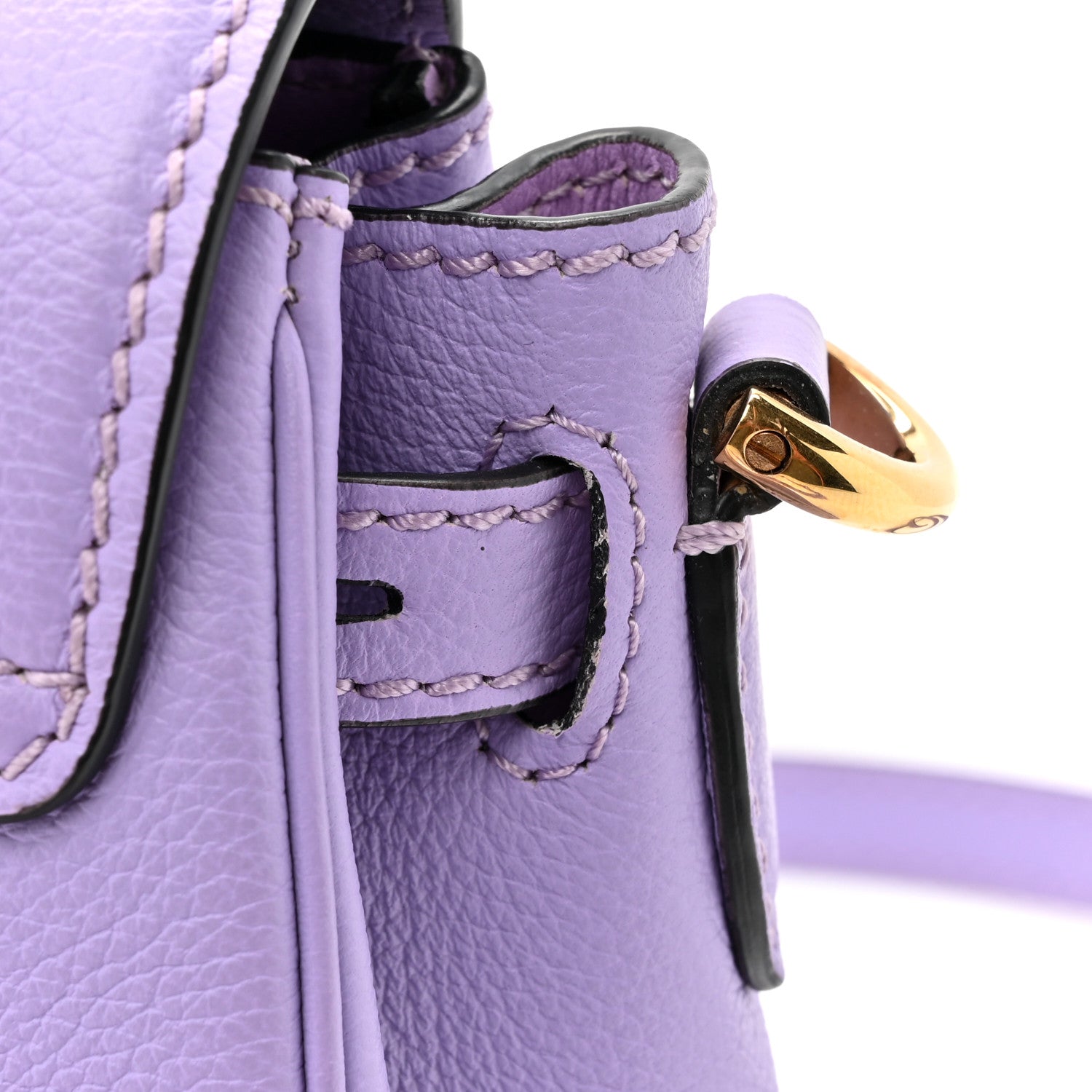 Versace Calfskin Medusa Small Top Handle Handbag Lilac 12 of 17