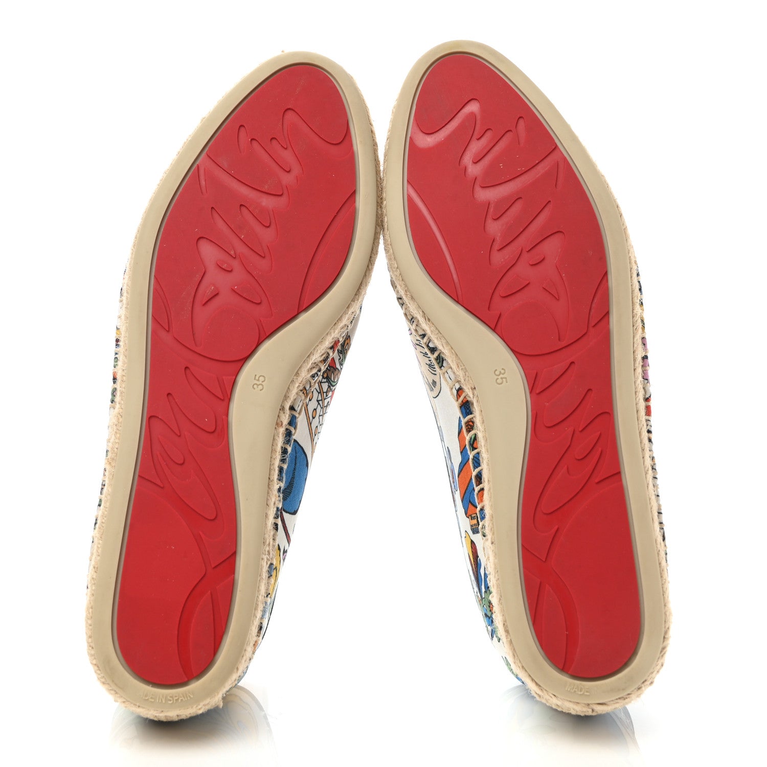 Christian Louboutin Satin Nanou Orlato Donna Espadrilles 35 Multicolor 5 of 7