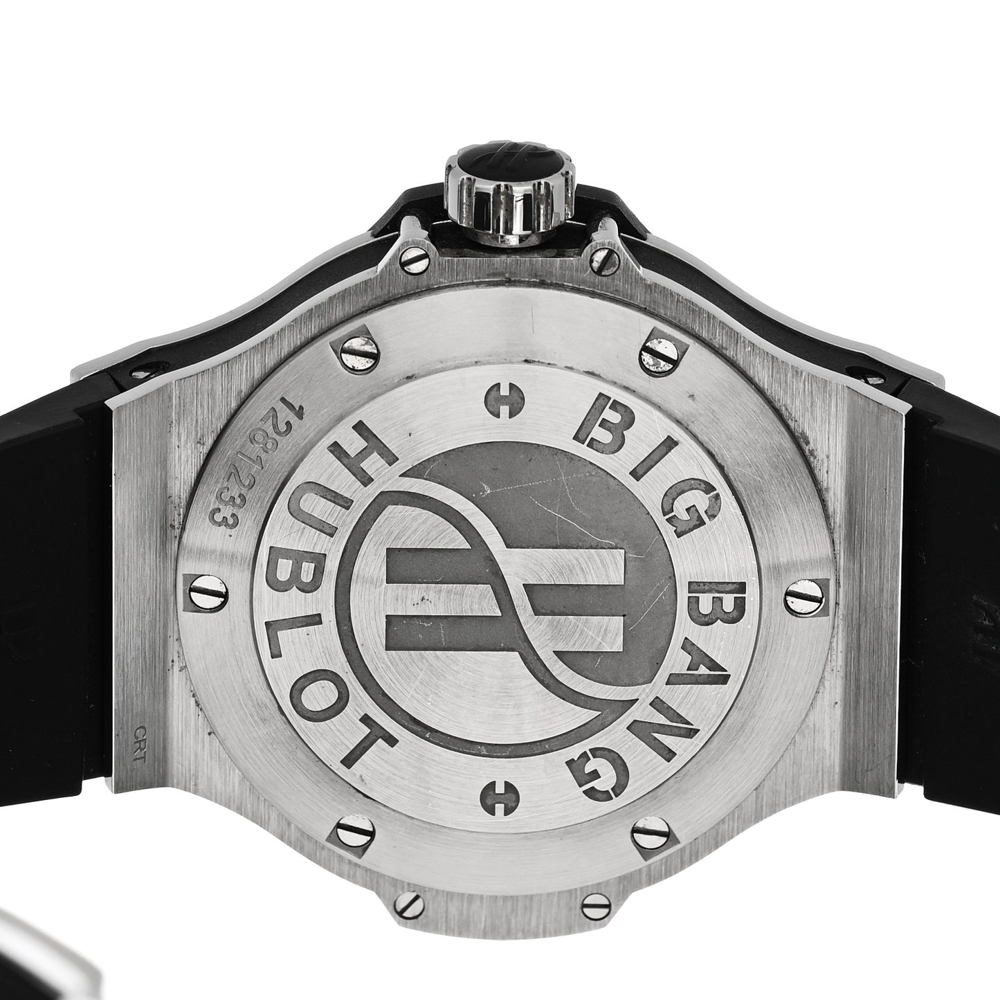 Stainless Steel Rubber Diamond Pave Bezel 38mm Big Bang Quartz Watch Black 361.SX.1270.RX.1104