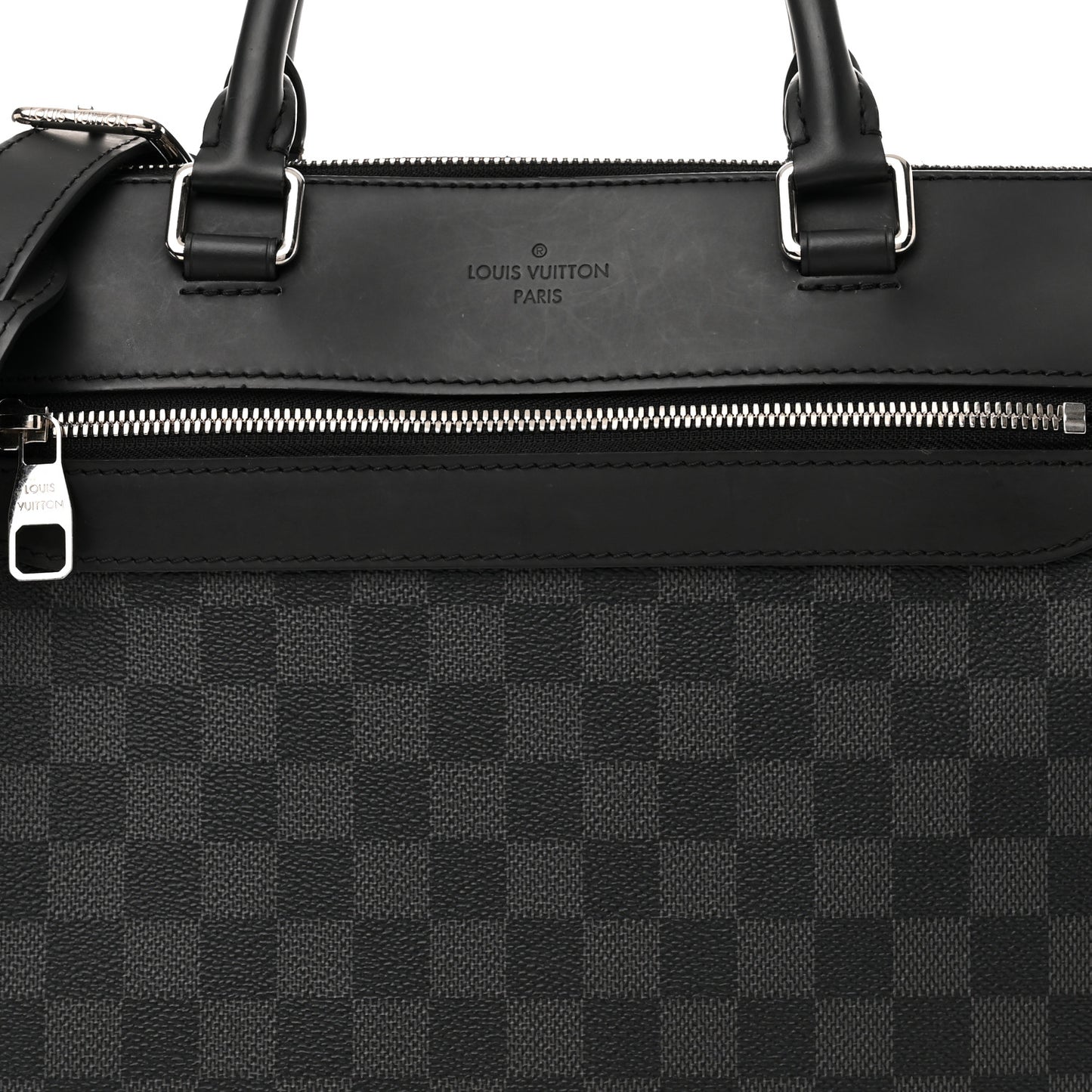 Damier Graphite Porte-Documents Jour
