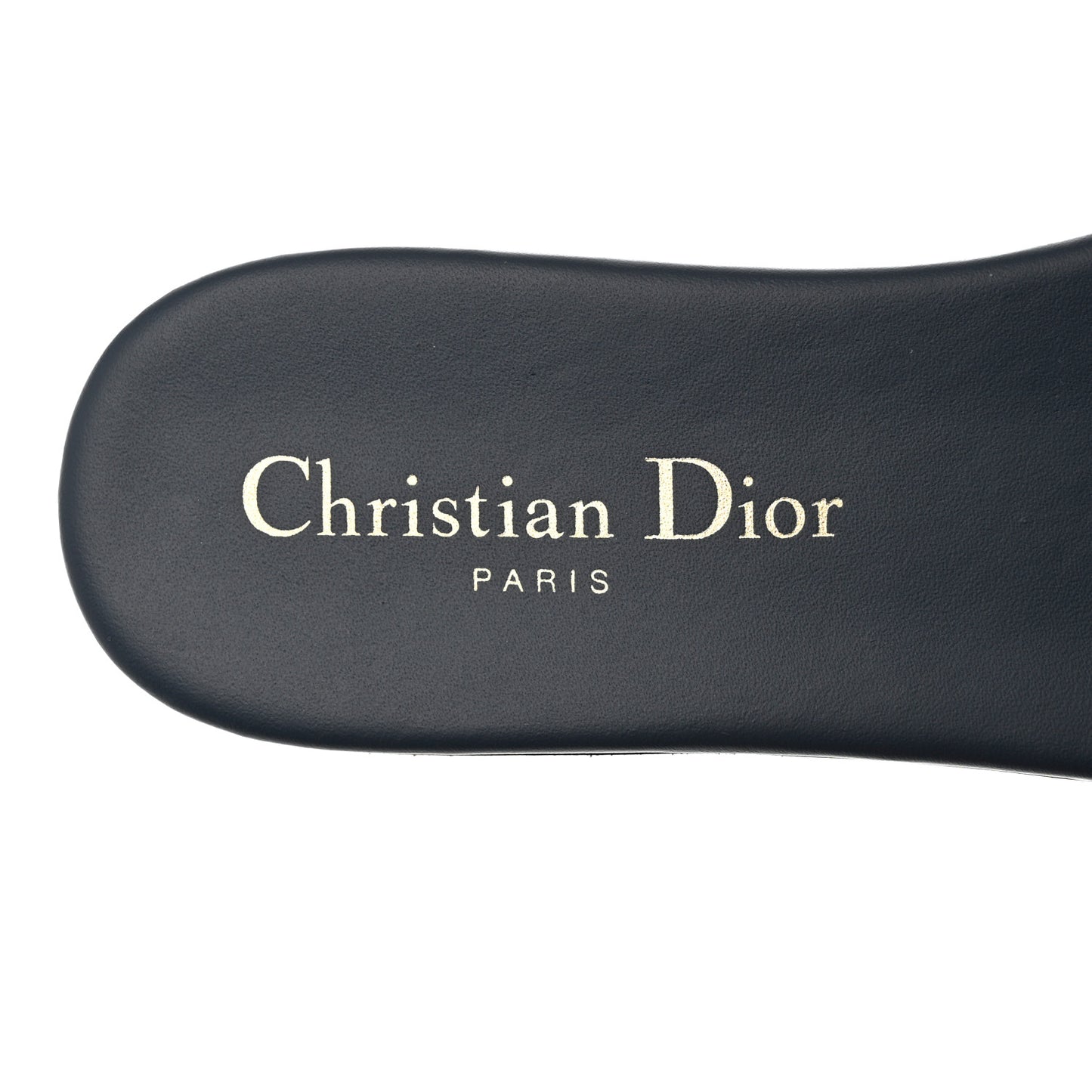 Calfskin D-Club Mule Sandal 36.5 Dark Denim