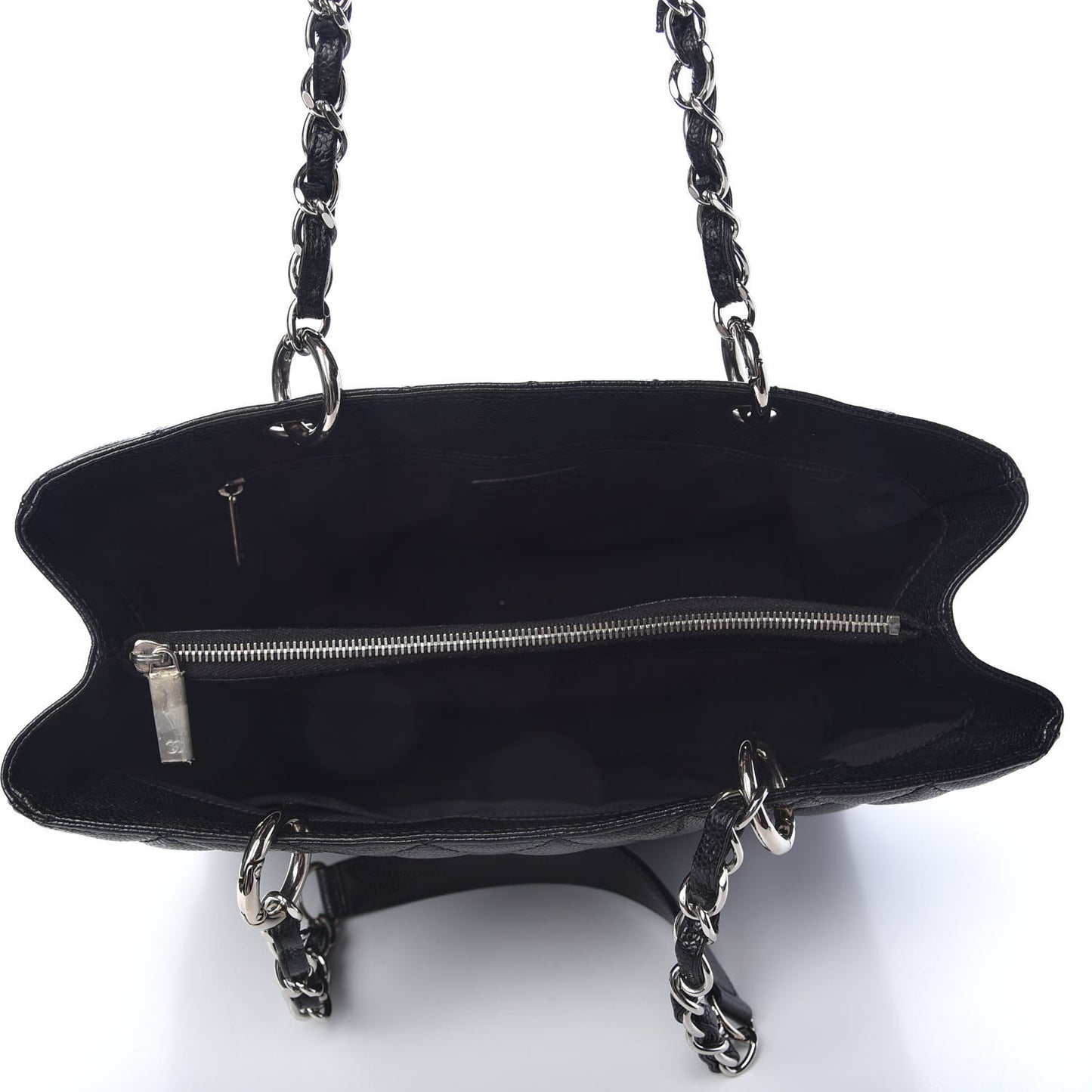 Caviar Quilted Grand Shopping Tote GST Black