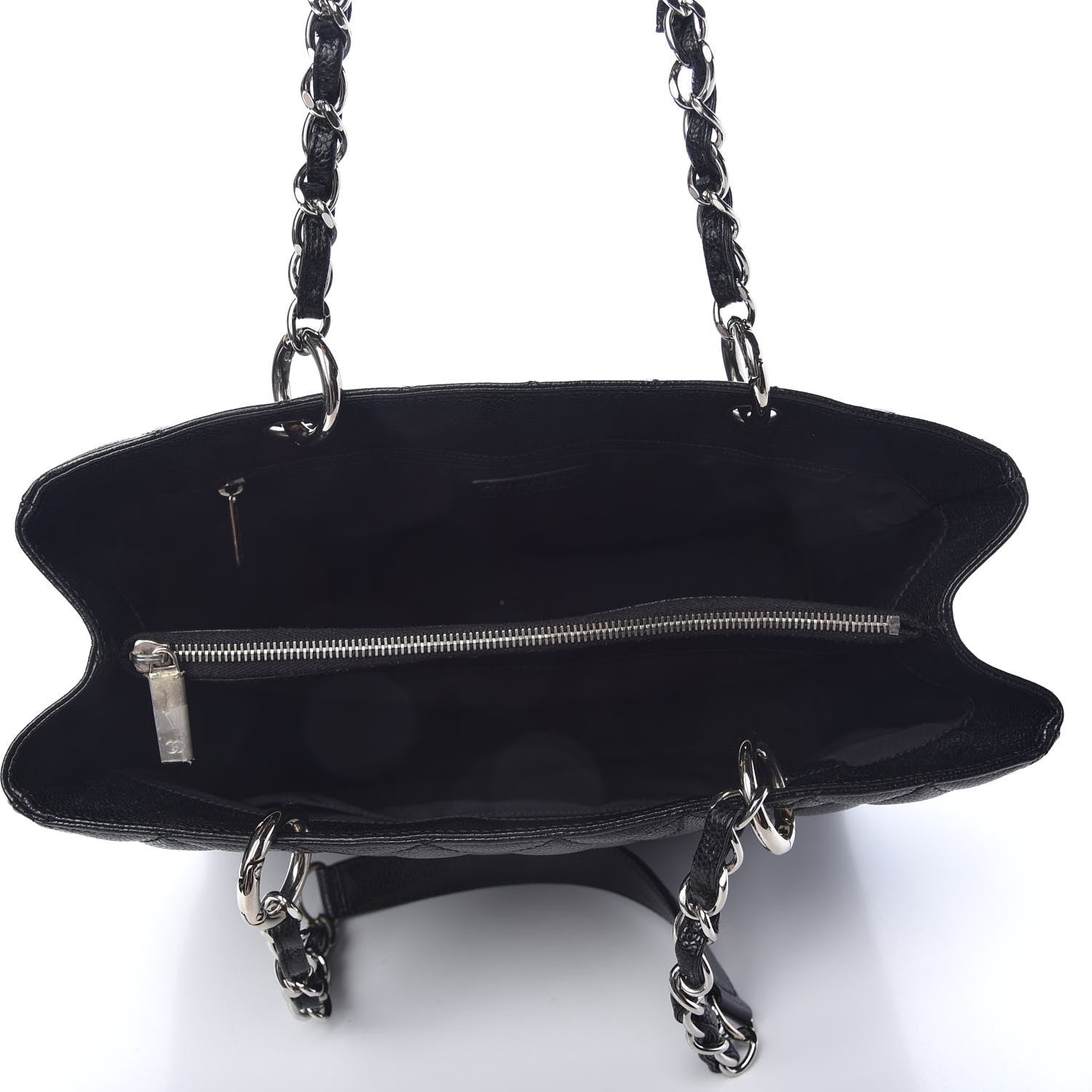 Chanel Caviar Quilted Grand Shopping Tote GST Black 5 of 9