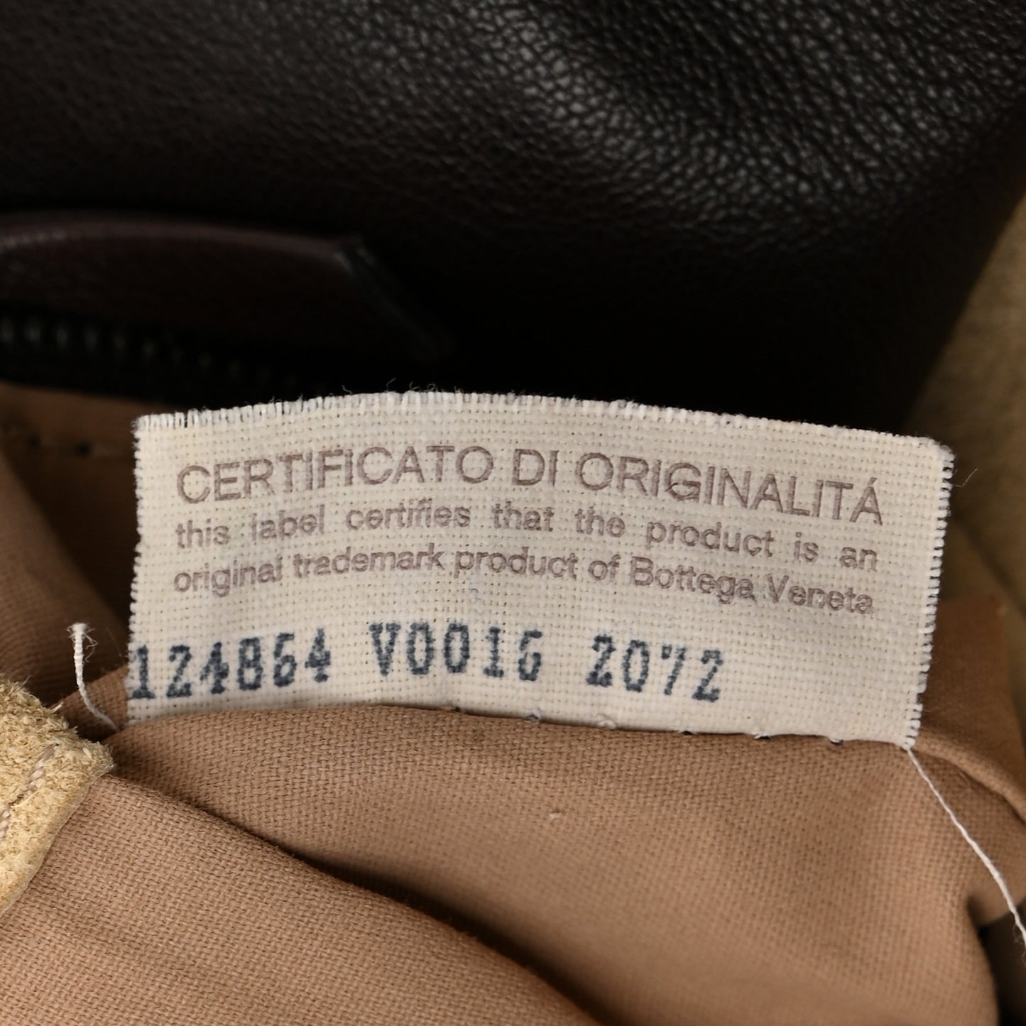Nappa Intrecciato Large Campana Hobo Ebano