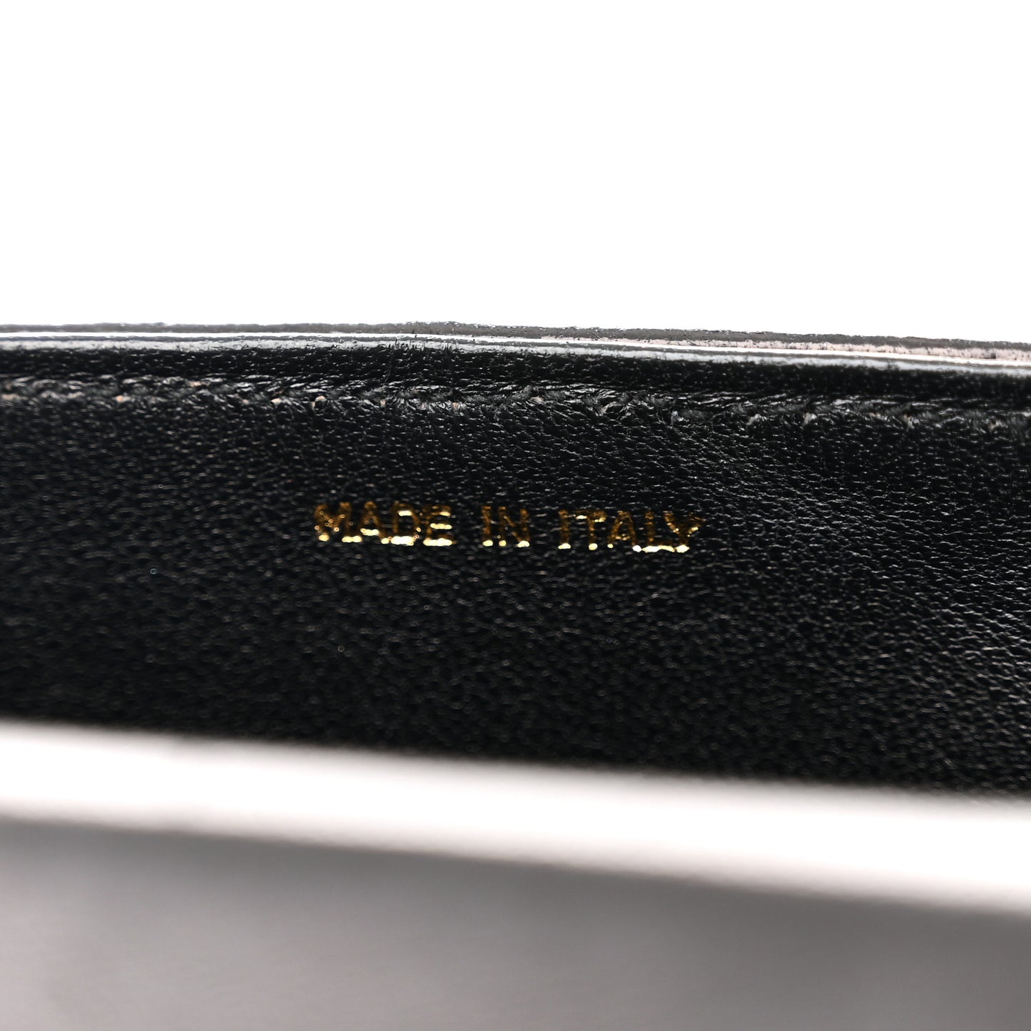 Shiny Crocodile Flap Black