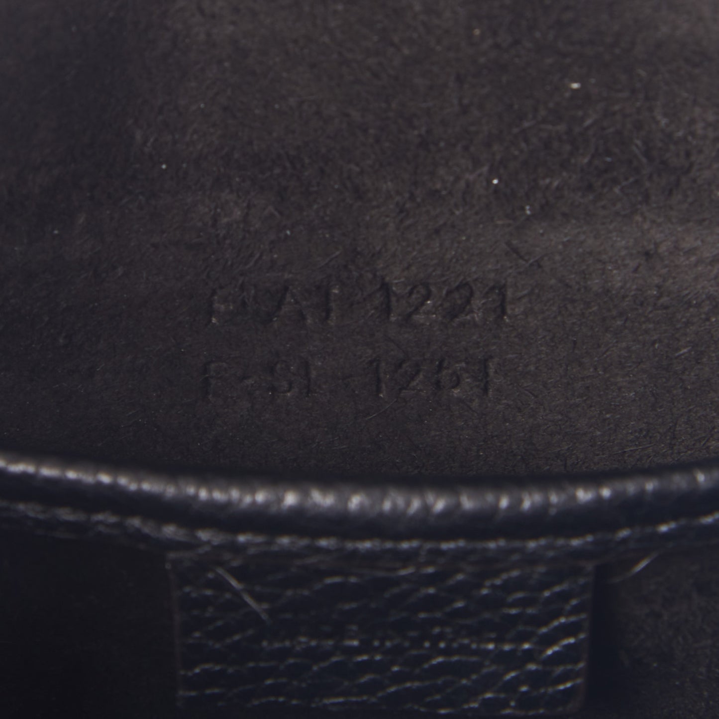 Drummed Calfskin Nano Luggage Black