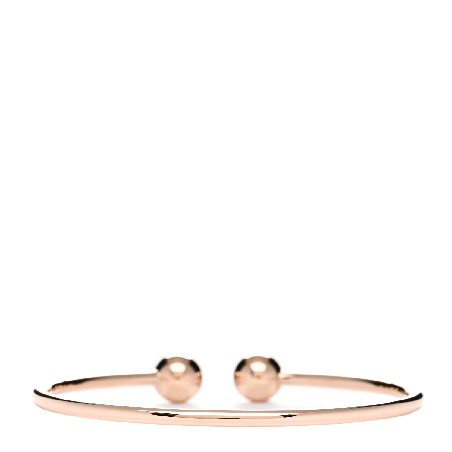 Tiffany 18K Rose Gold 8mm HardWear Ball Wire Bracelet 2 of 3