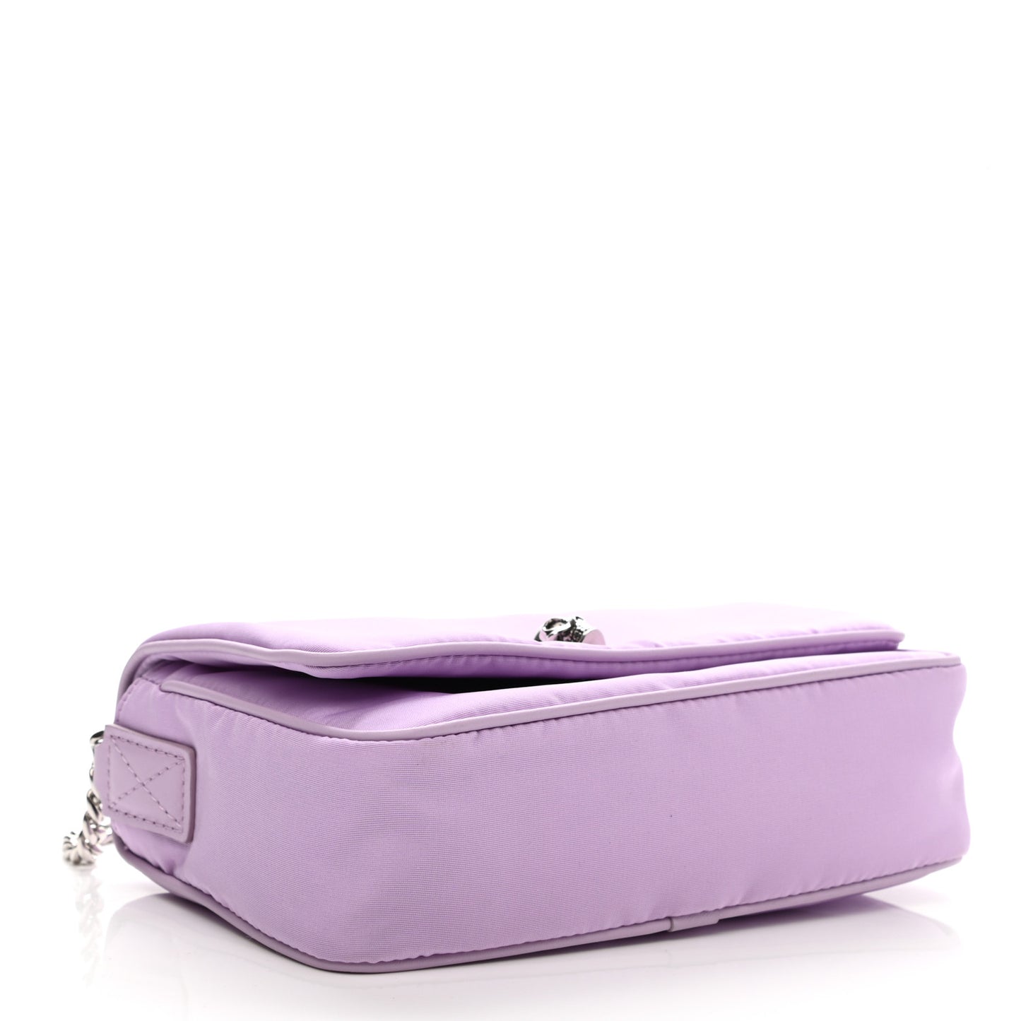 Nylon Skull Camera Crossbody Bag Lilac