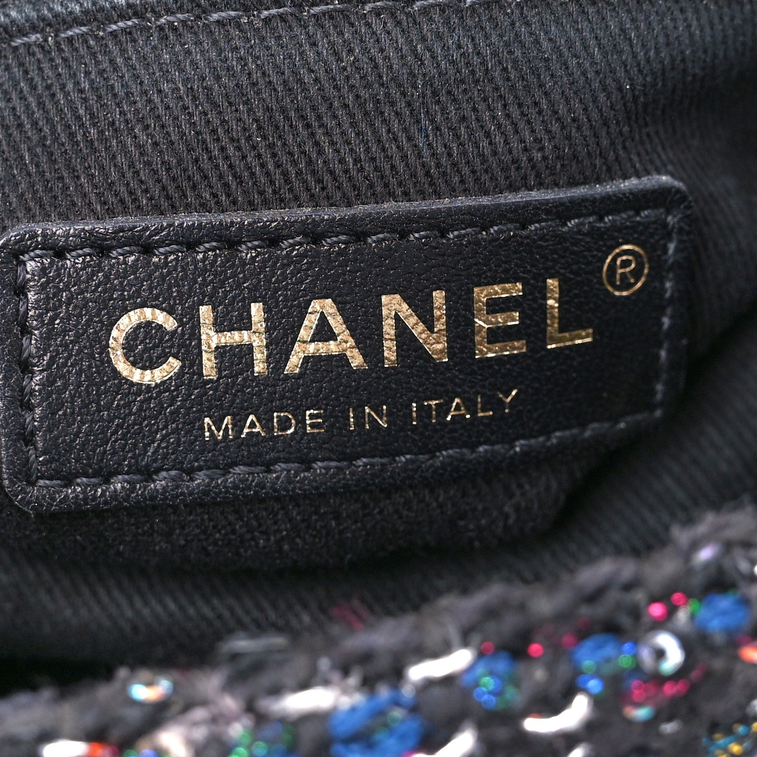 Chanel Tweed Sequin Mini Coco Handle Flap Black 6 of 13