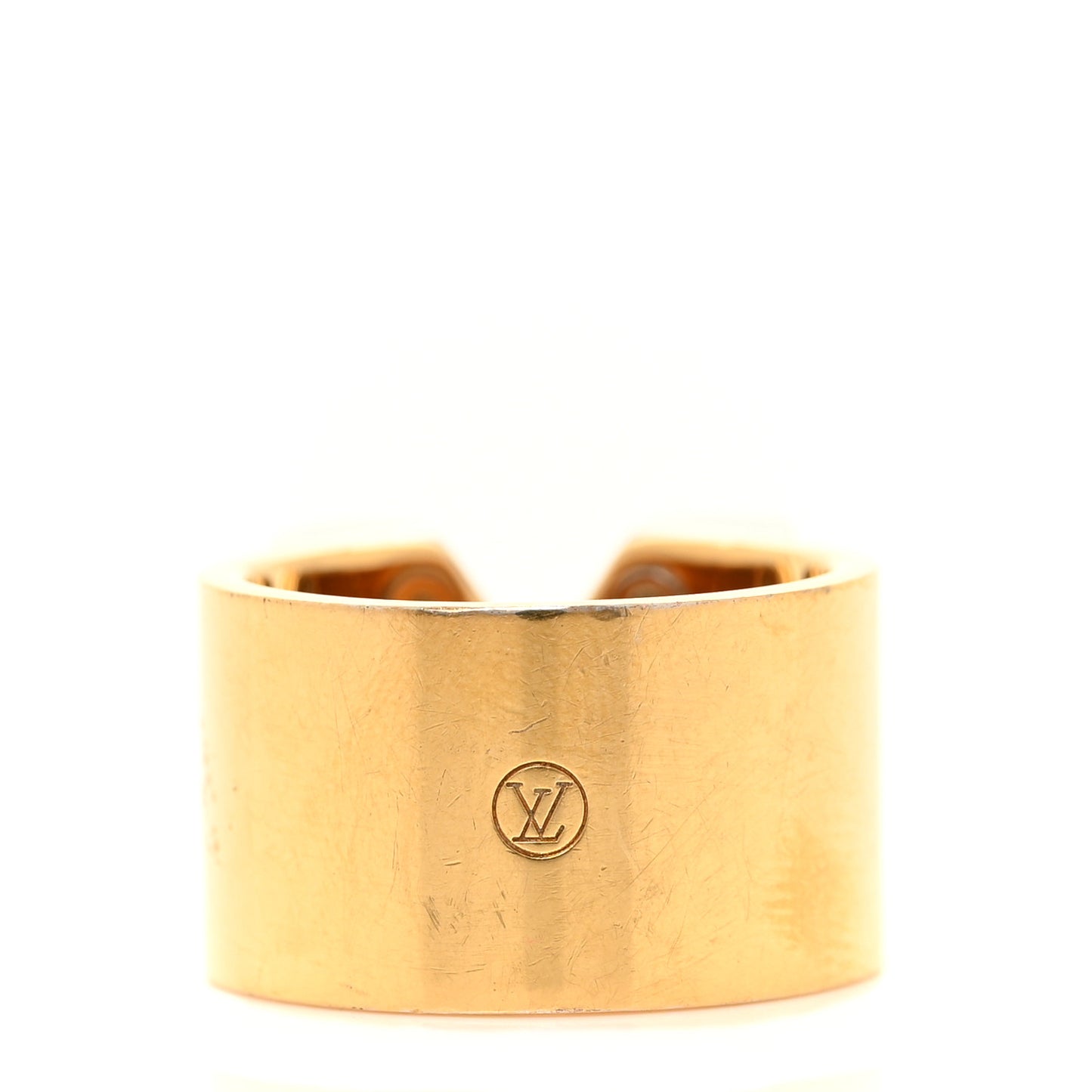 Brass Essential V Ring L Gold Silver