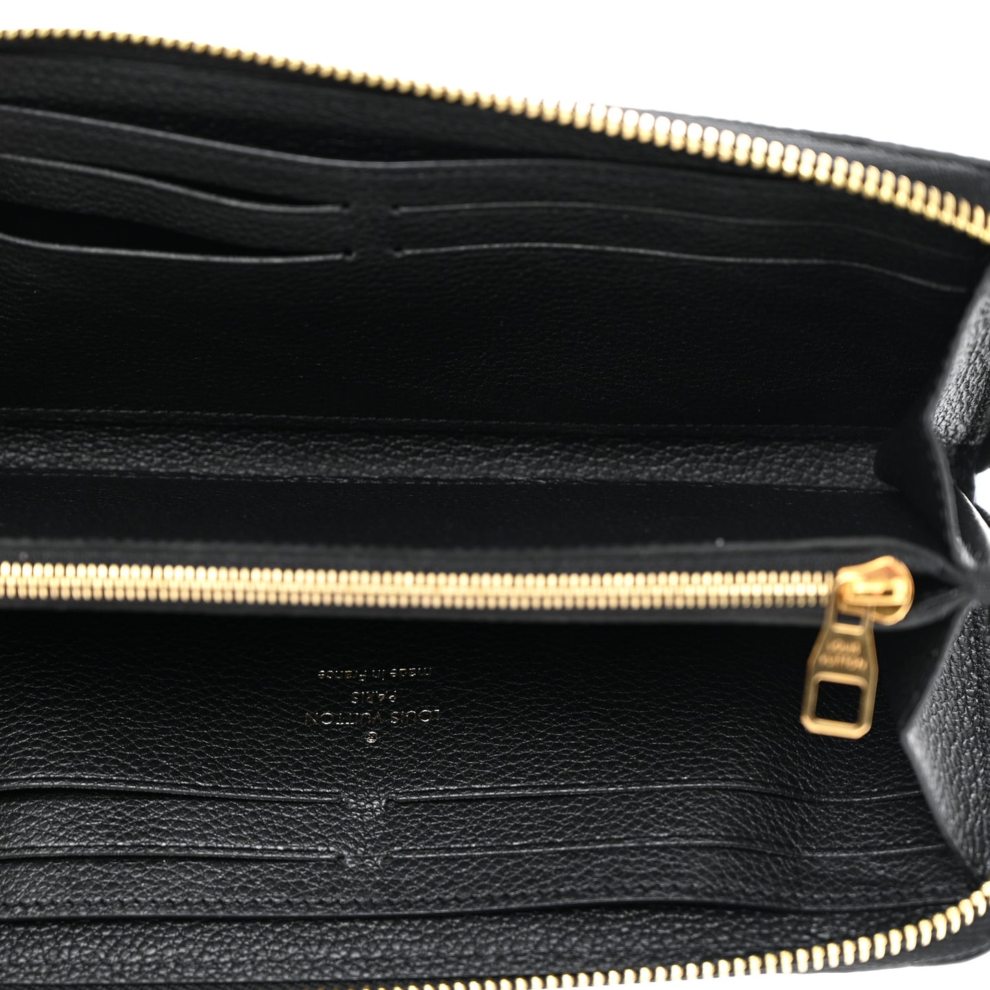 Empreinte Monogram Giant Clemence Wallet Black Beige
