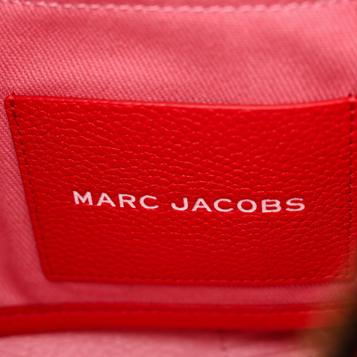 Grained Calfskin Small The Tote Bag True Red