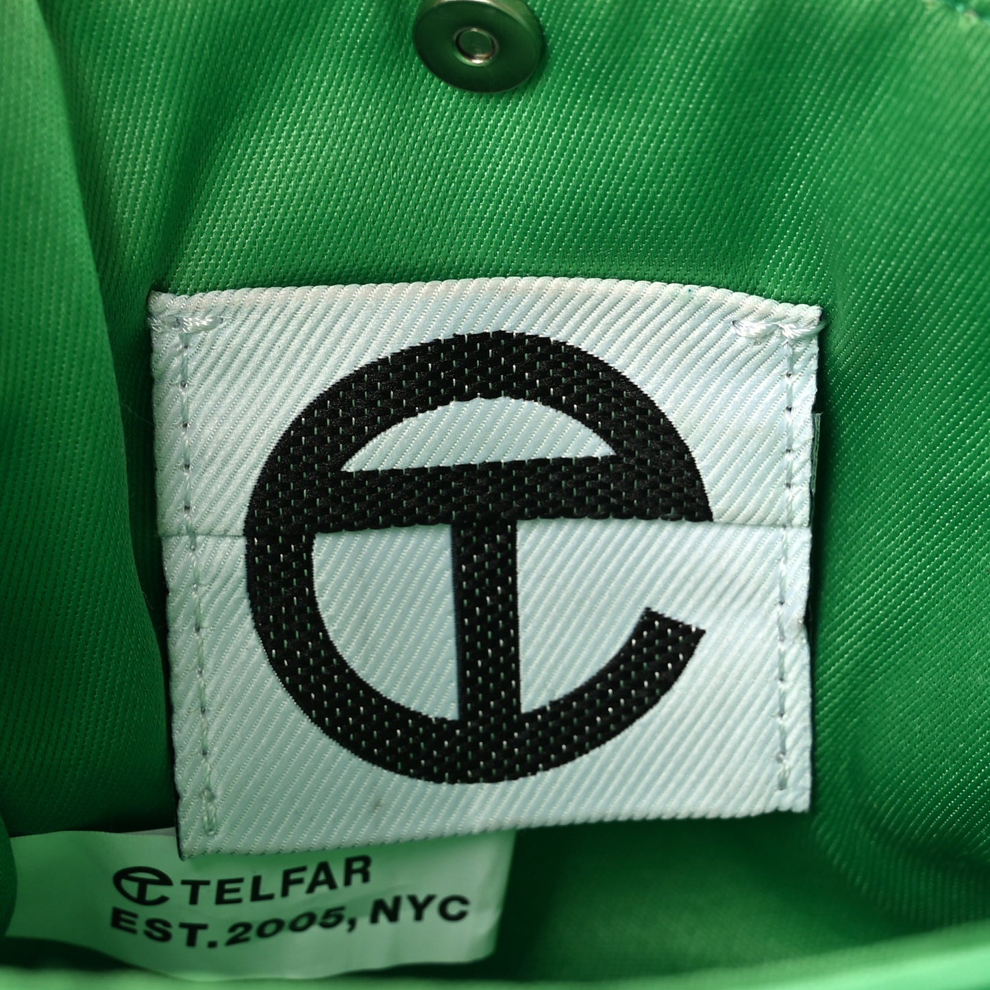 Vegan Leather Small Shopping Bag Greenscreen