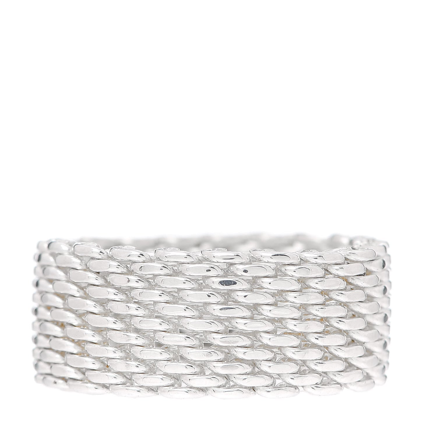 Sterling Silver Somerset Mesh Ring 58 8.5