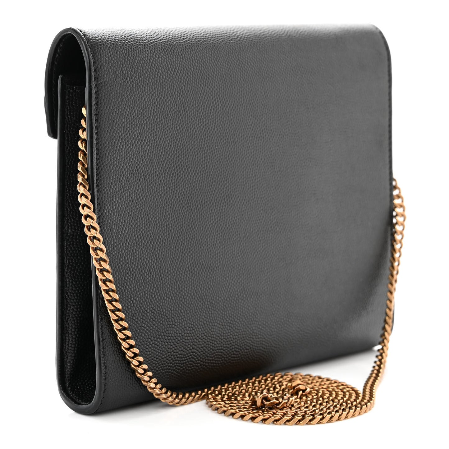 Grain De Poudre Monogram Cassandra Chain Wallet Black