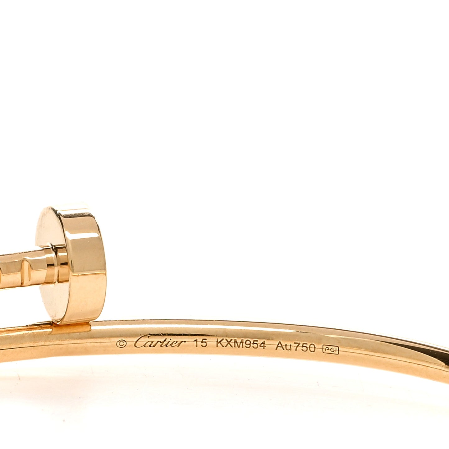 18K Yellow Gold Small Juste Un Clou Bracelet 15
