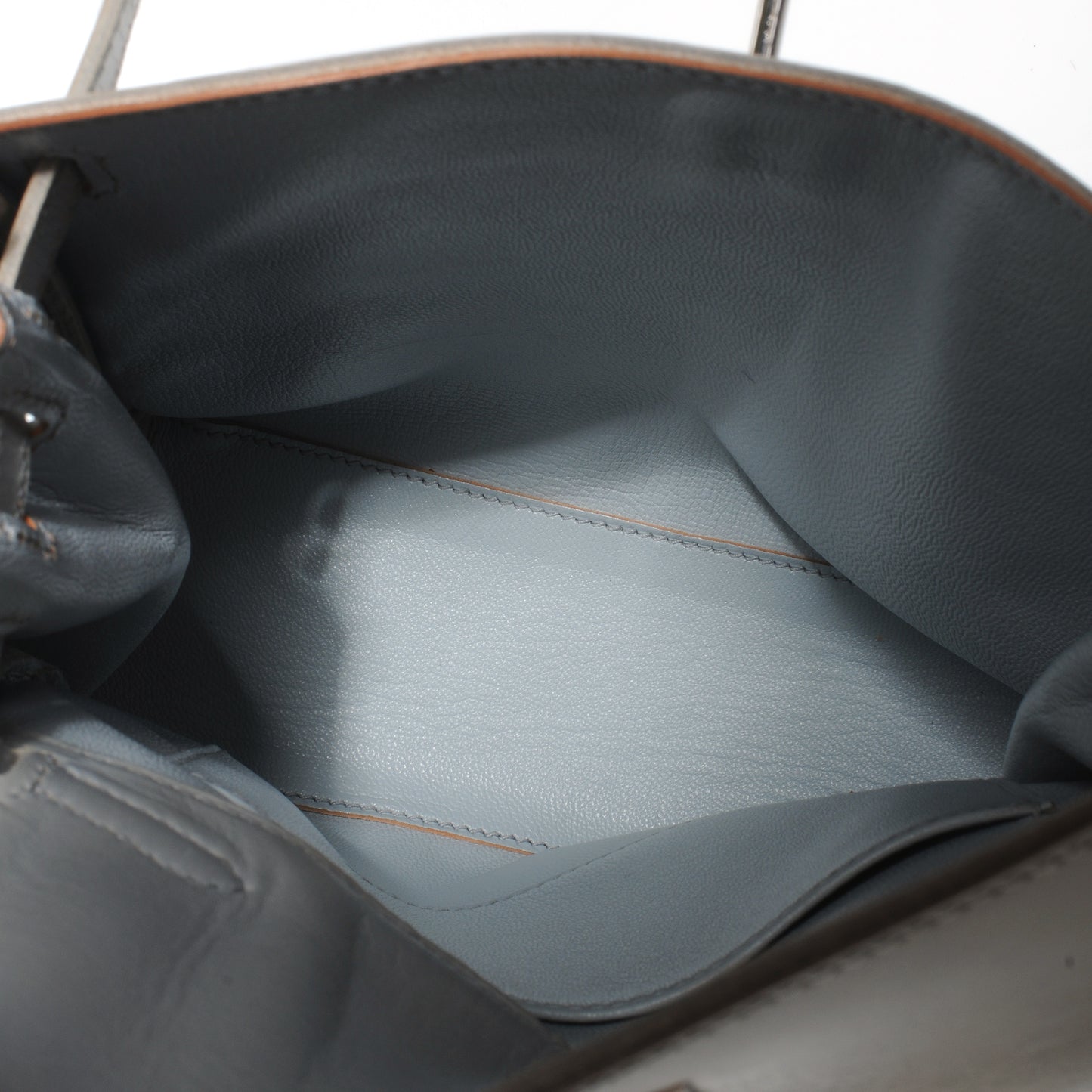 Box Calfskin Kelly Ado 20 Backpack Gris Pale
