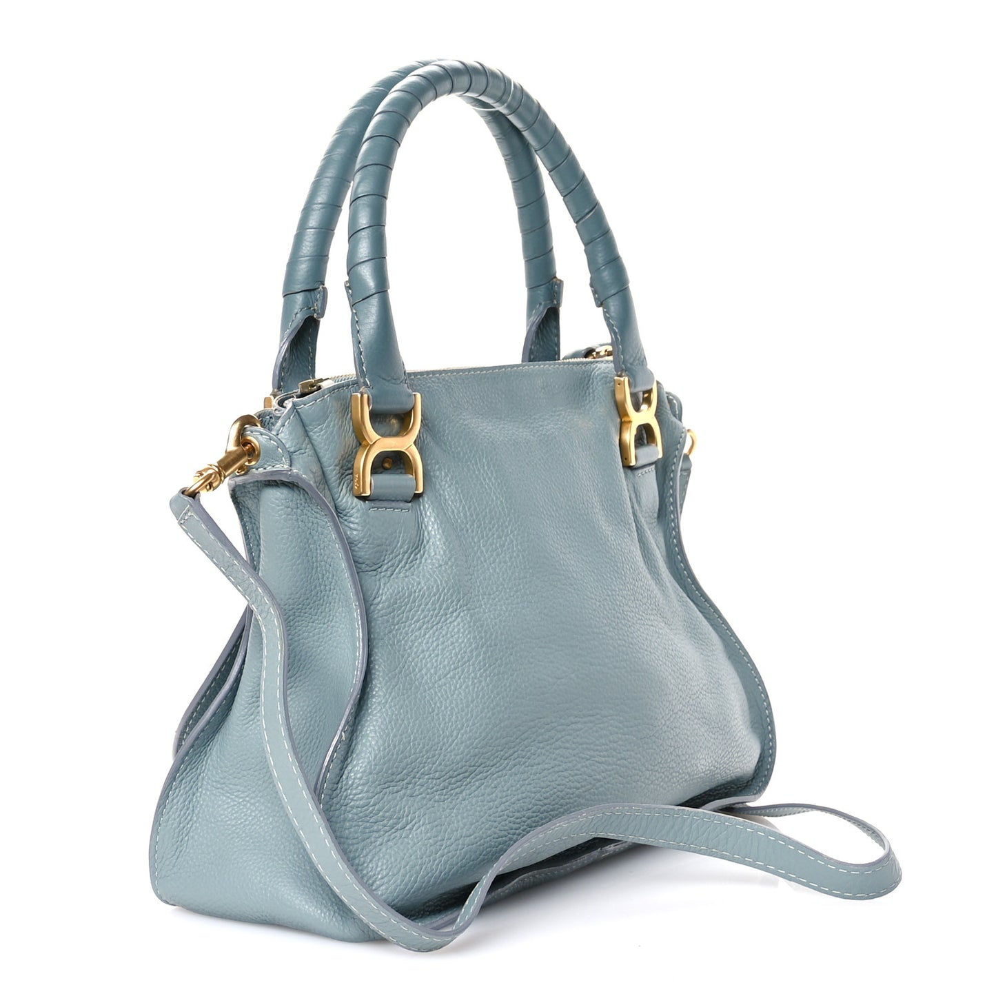 Calfskin Medium Marcie Satchel Fresh Mint