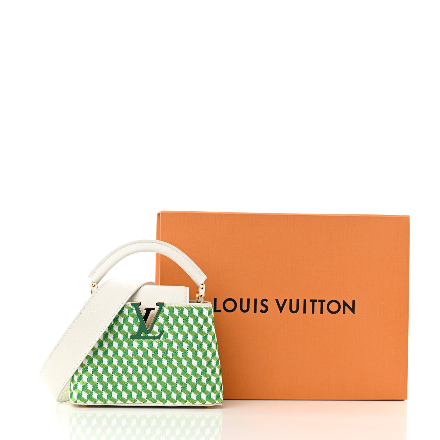 Taurillon Braided Capucines Mini Vert
