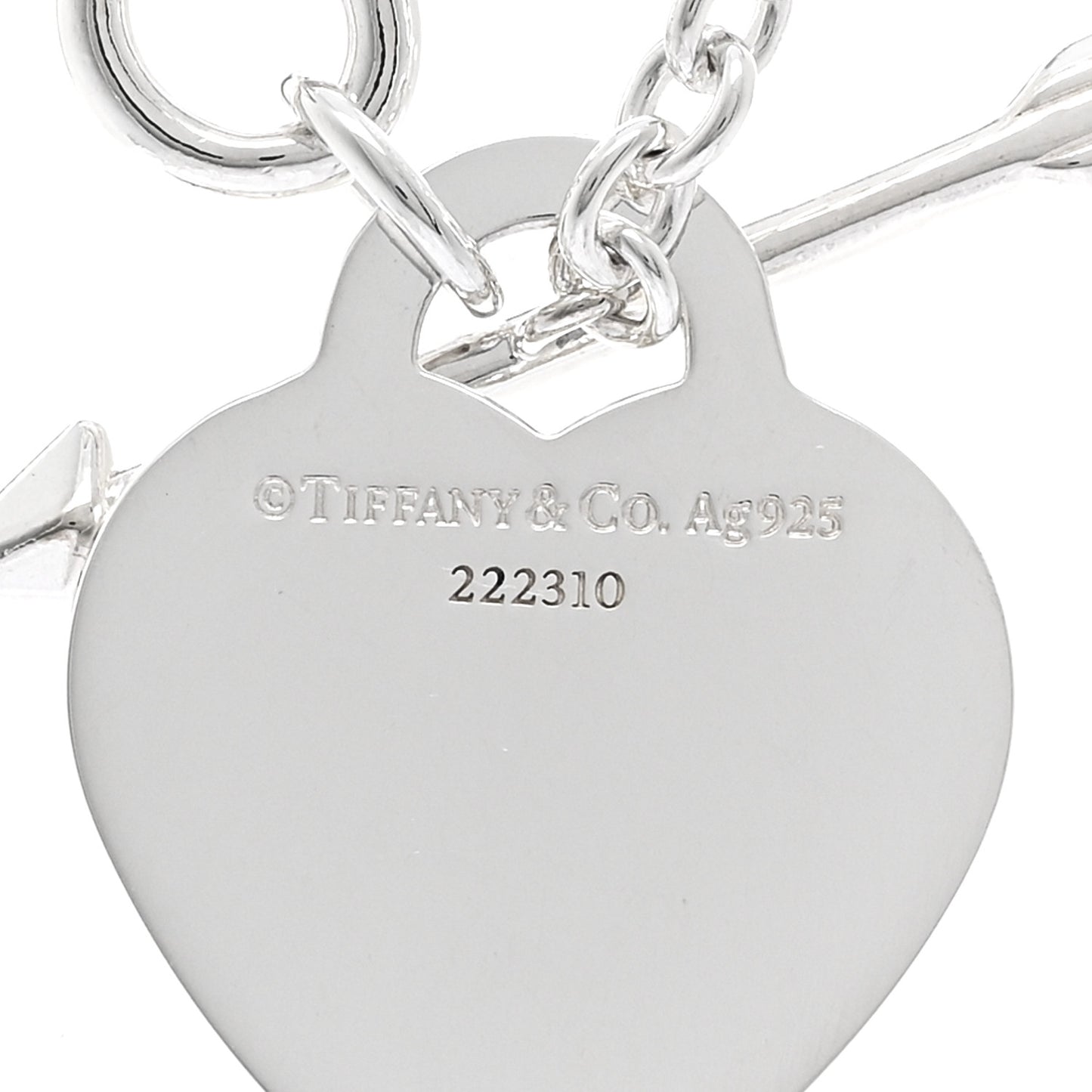 Sterling Silver Return to Tiffany Love Struck Heart Tag Necklace