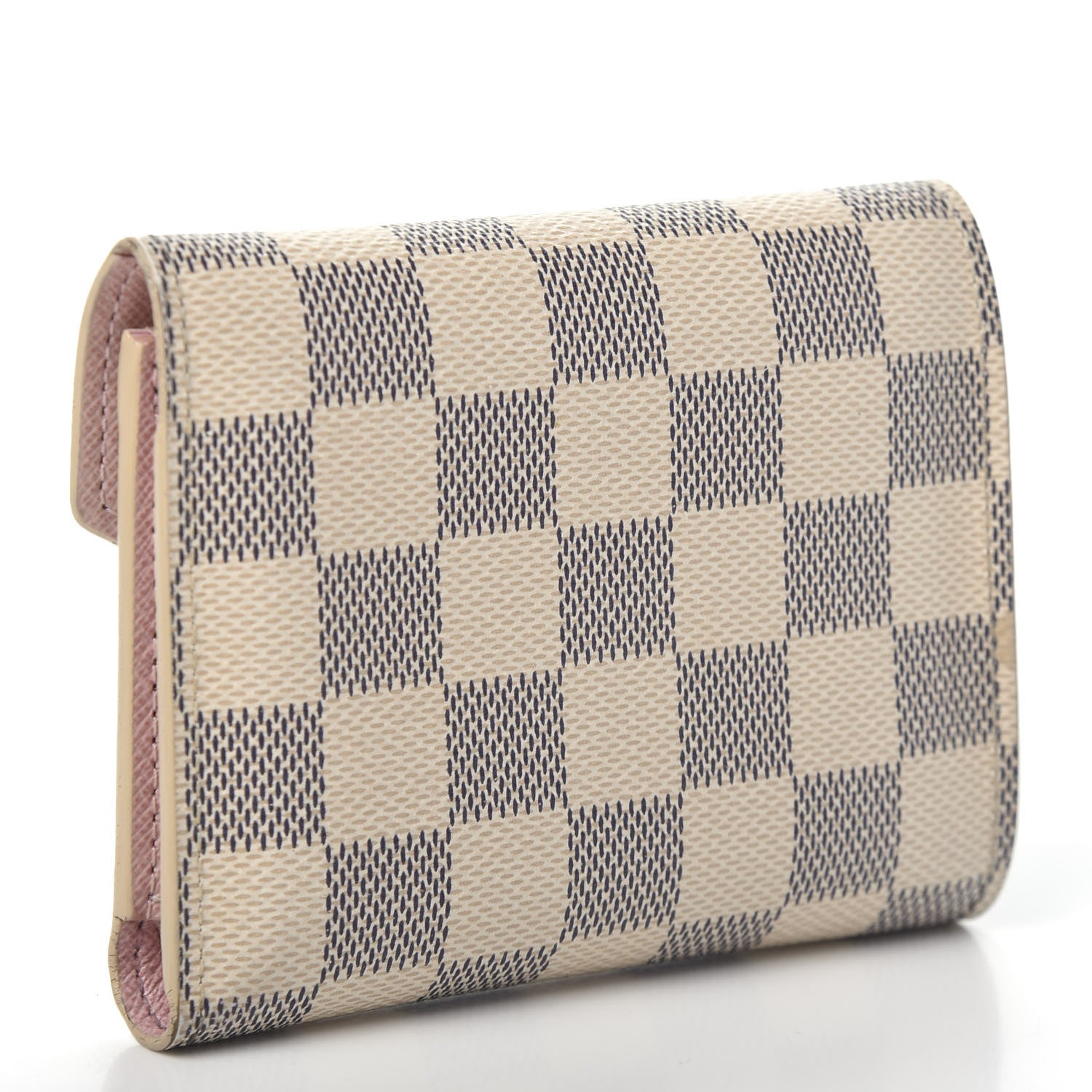 Louis Vuitton Damier Azur Victorine Wallet Rose Ballerine 3 of 6