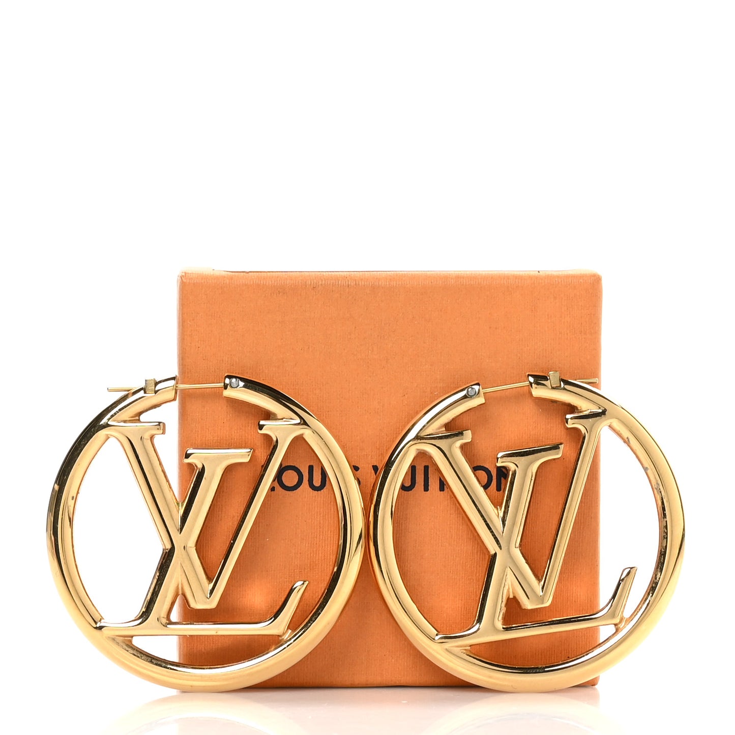 Metal Louise Hoop Earrings Gold