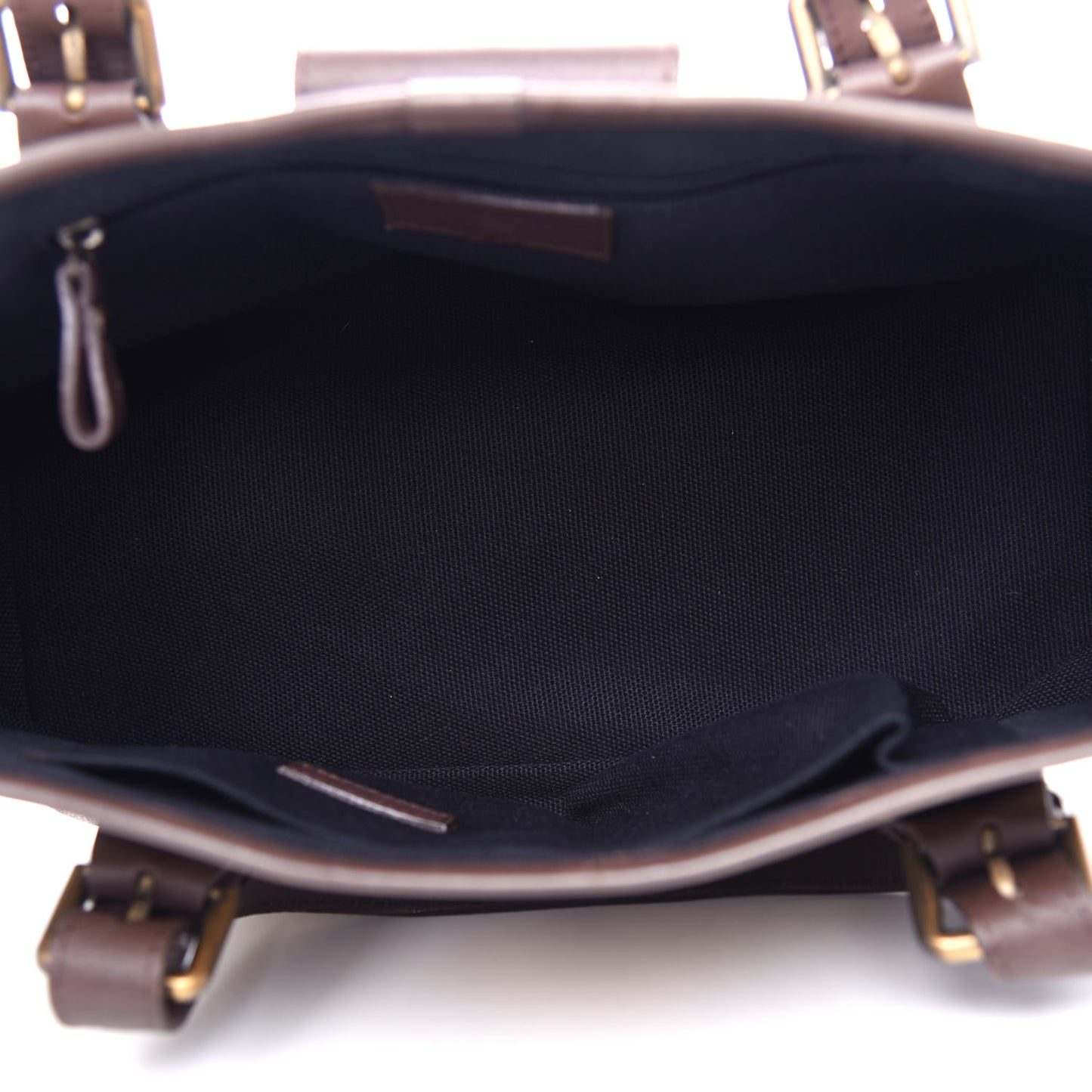 Haymarket Check Buckle Satchel Chocolate