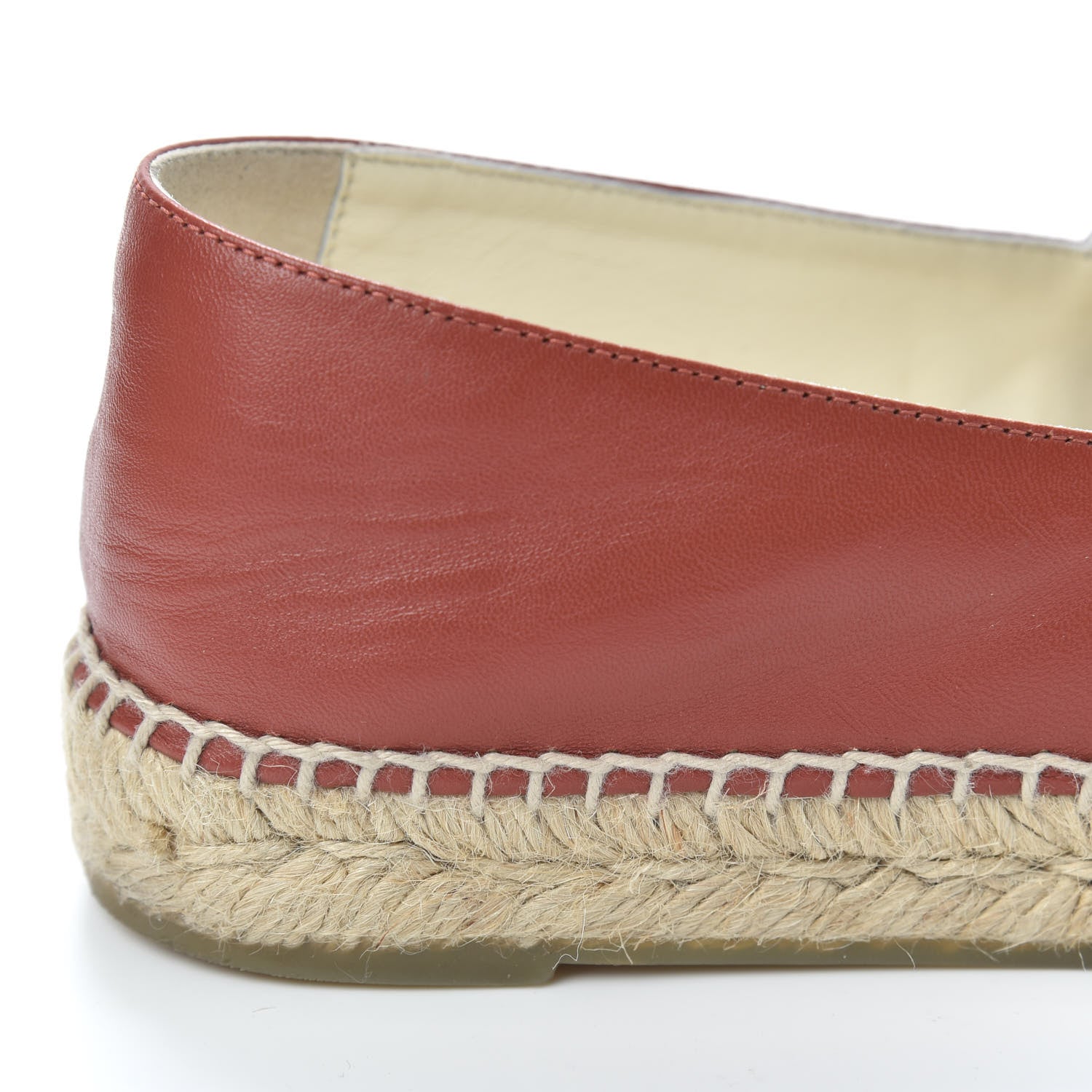 Chanel Lambskin CC Espadrilles 38 Brown 10 of 12