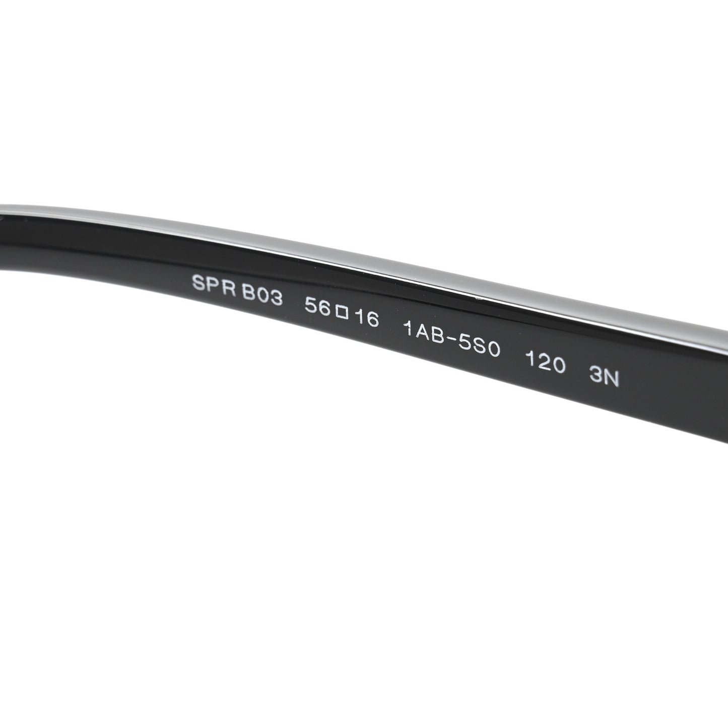 Acetate Rectangular Sunglasses SPR B03 Black