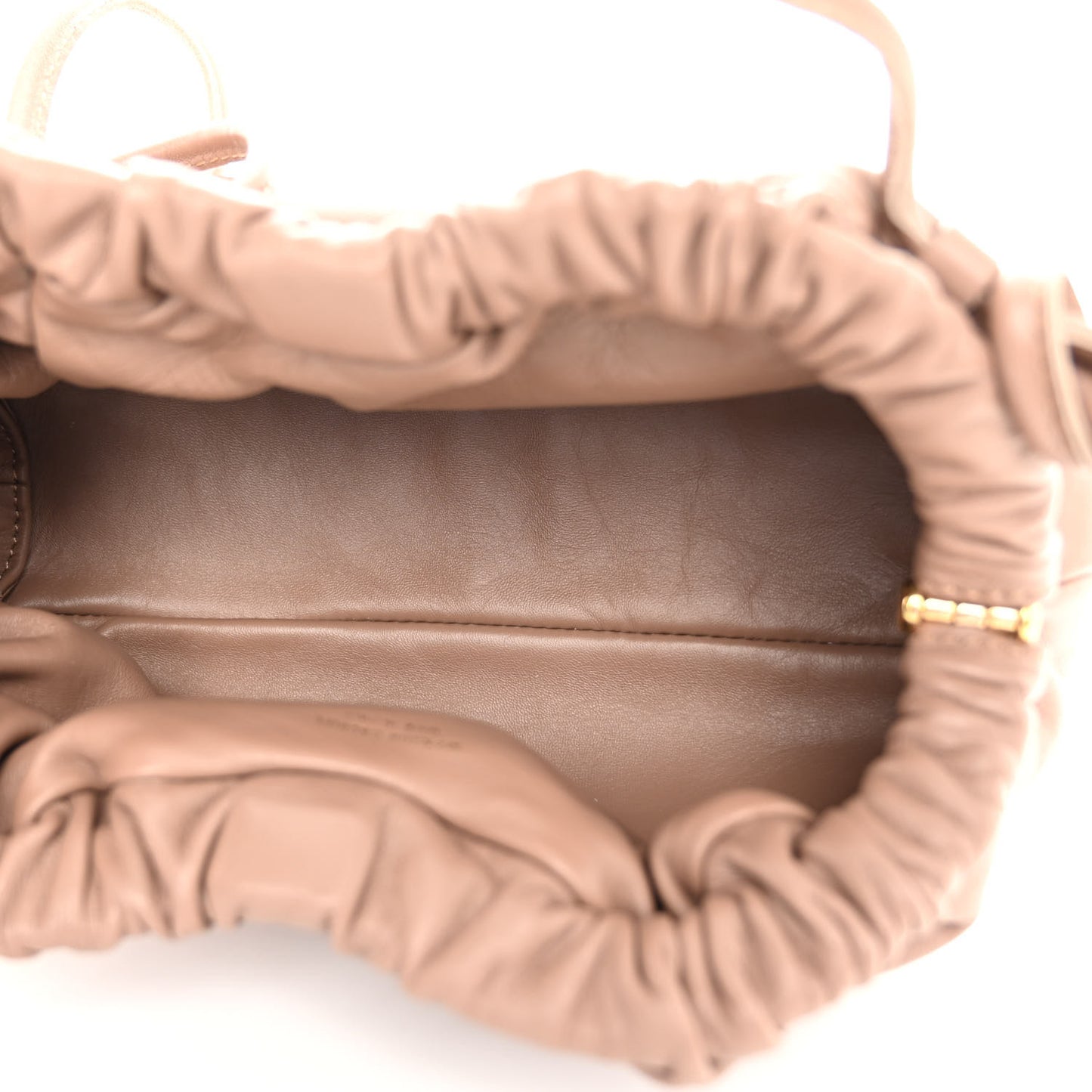 Lambskin Cloud Mini Clutch Biscotto