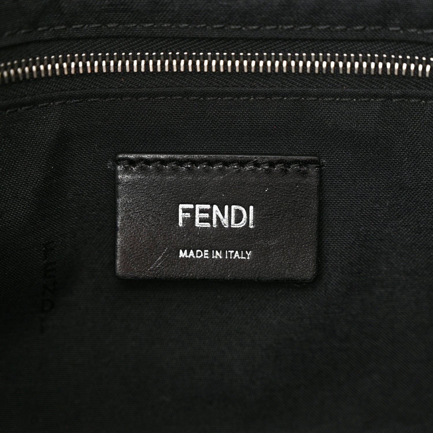 Fendi X JOSHUA VIDES Nappa FF Embossed Belt Baguette Bag White Black 6 of 11