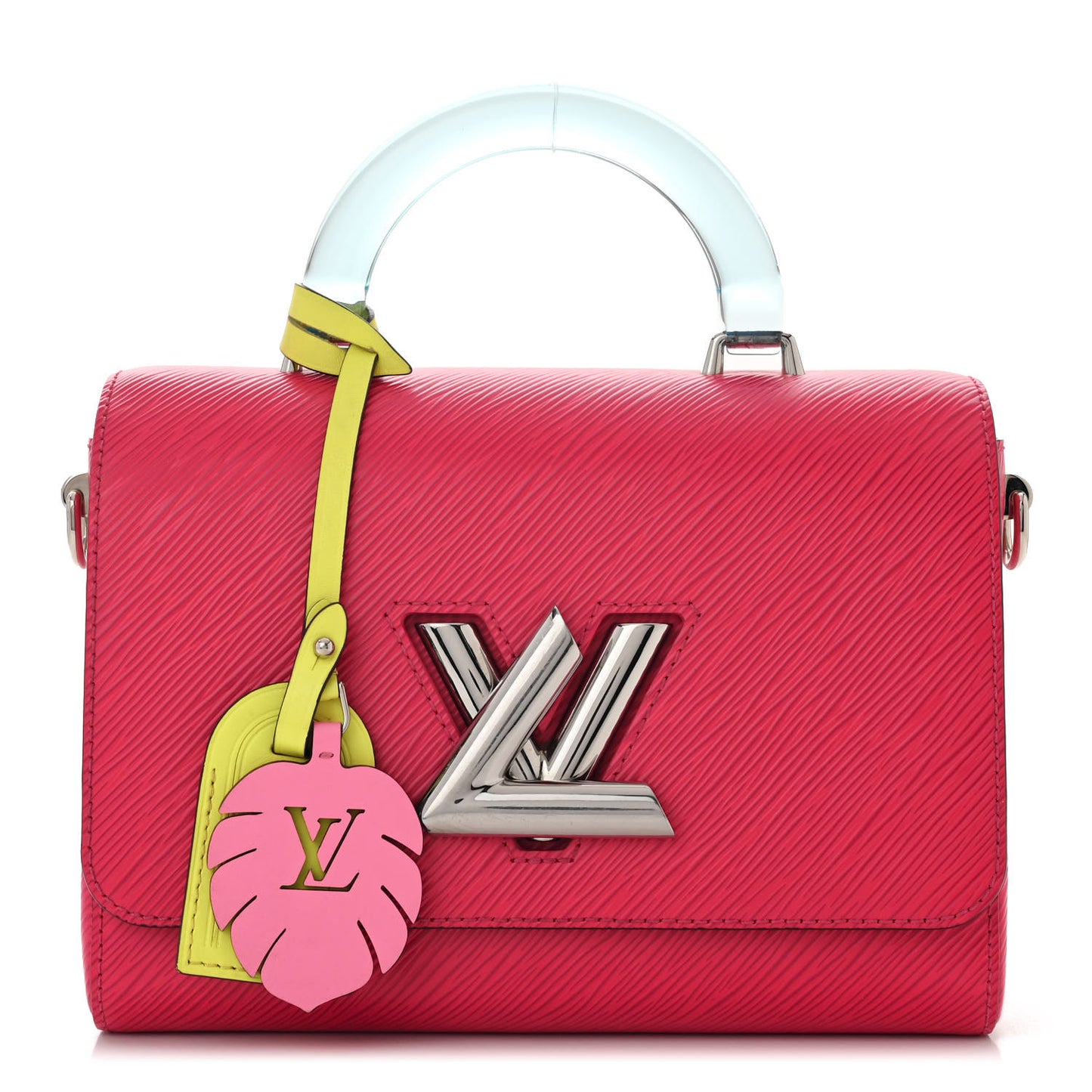 Epi Twist Short Handle Shoulder Bag Fuchsia
