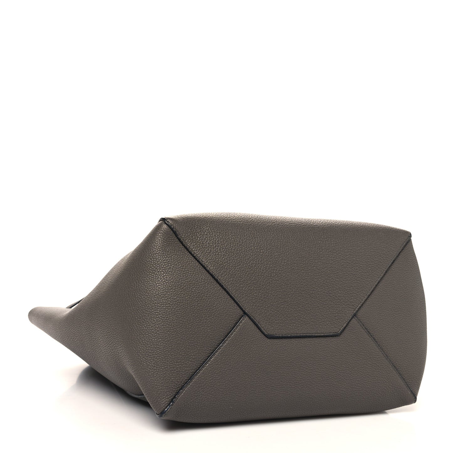 Soft Grained Calfskin Small Belt Cabas Phantom Medium Grey