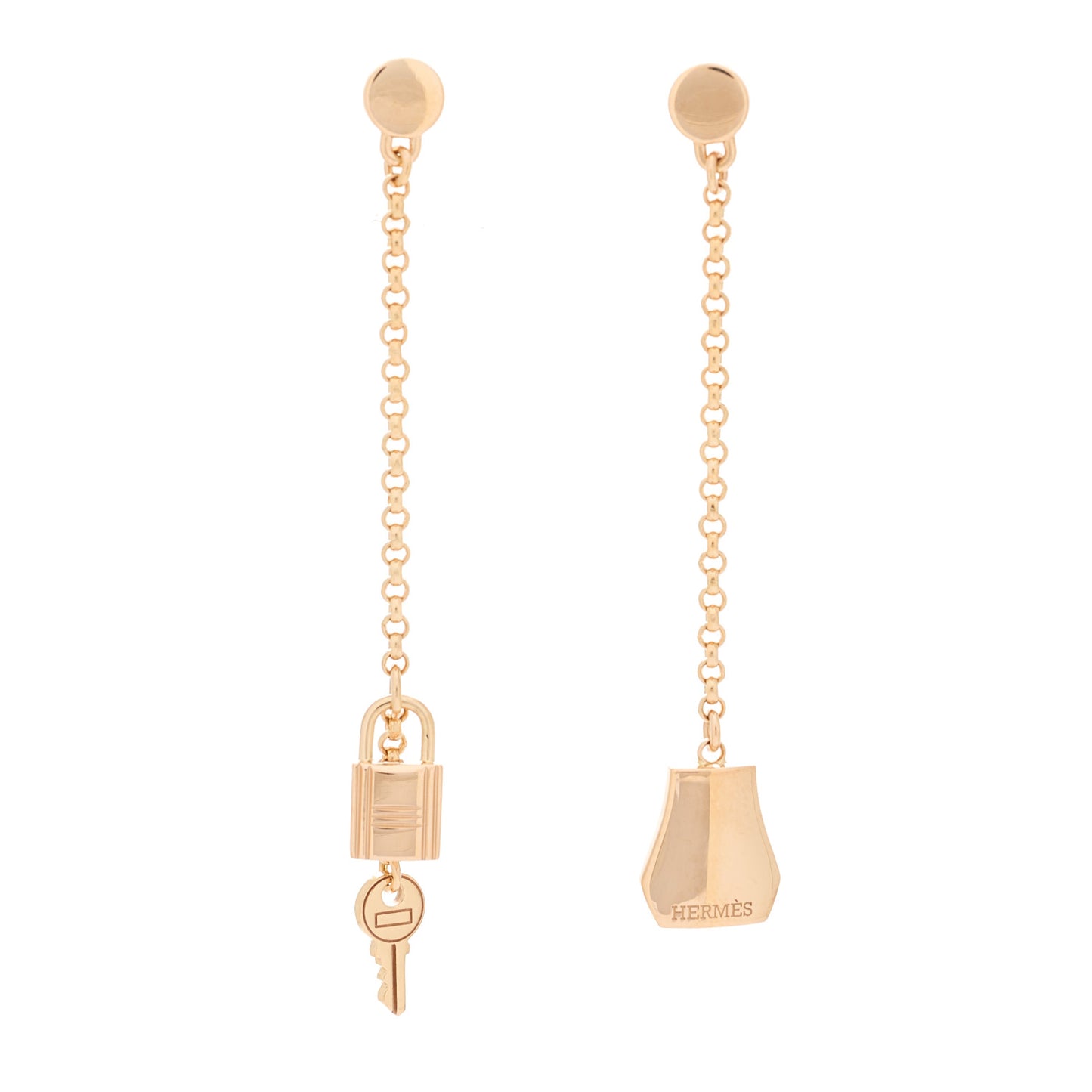 18K Rose Gold Kelly Clochette Earrings