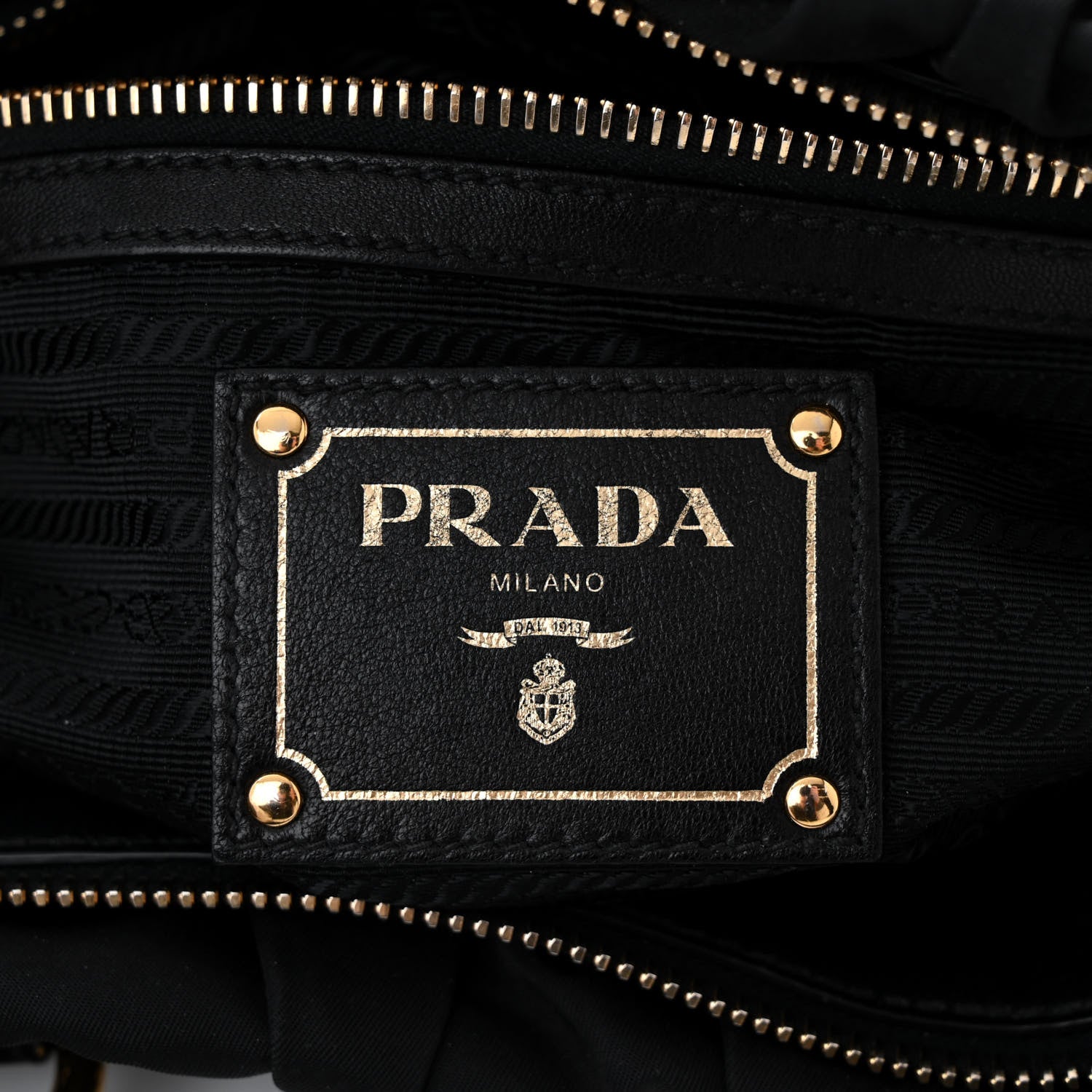 Prada Tessuto Nylon Gaufre Shopping Satchel Black 6 of 14