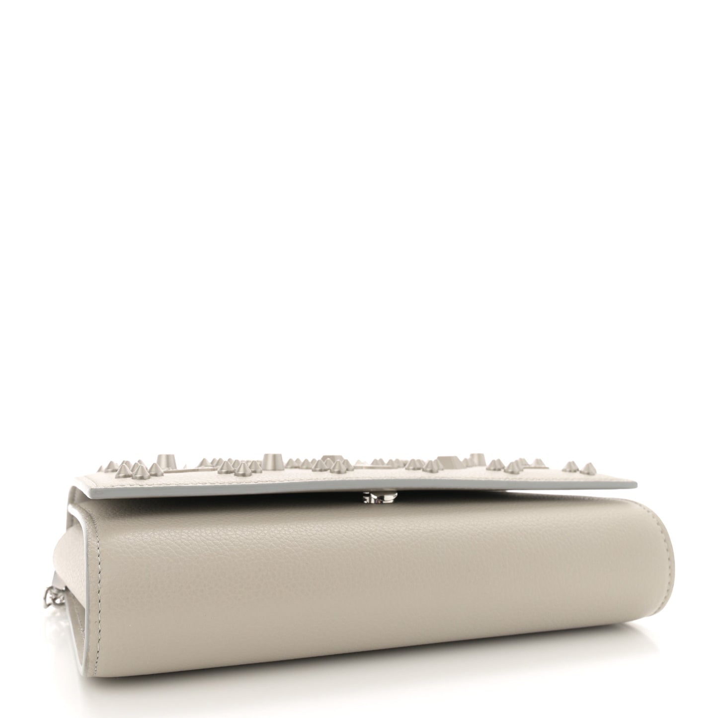 Calfskin Spikes Loubinthesky Paloma Clutch Goose
