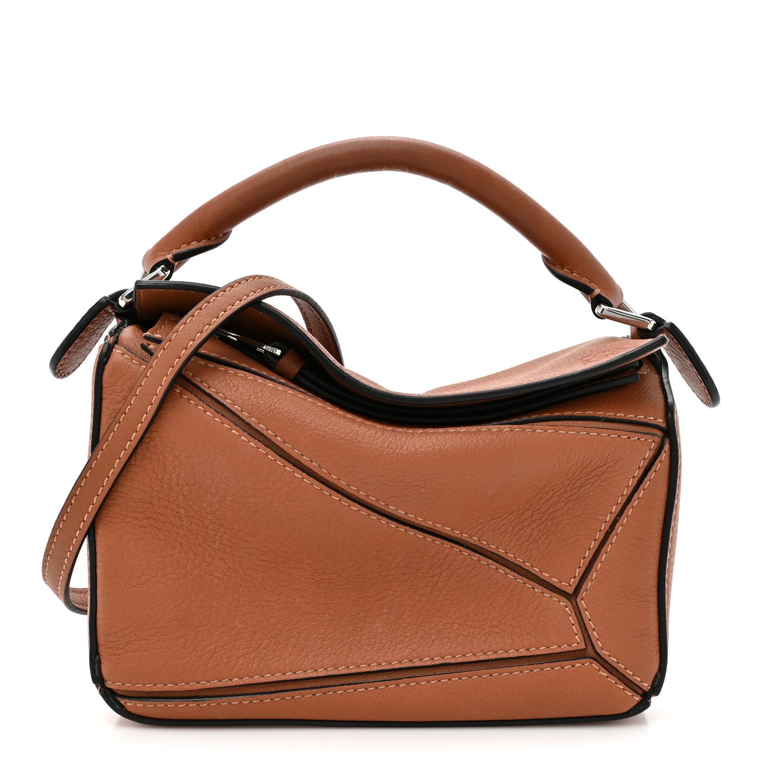 Loewe Calfskin Mini Puzzle Bag Tan 1855600 – FASHIONPHILE