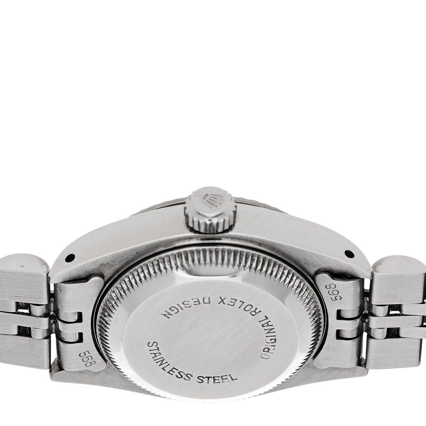 Stainless Steel 18K White Gold Diamond 26mm Oyster Perpetual Datejust Watch Silver Jubilee 69174