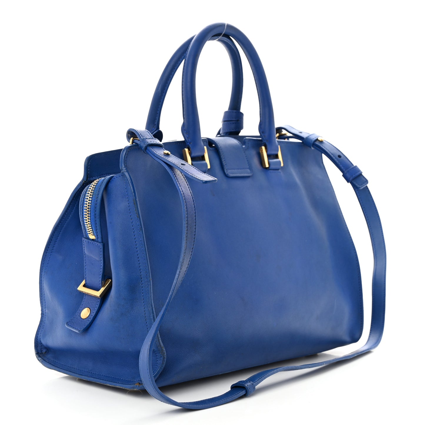 Calfskin Small Classic Y Cabas Royal Blue