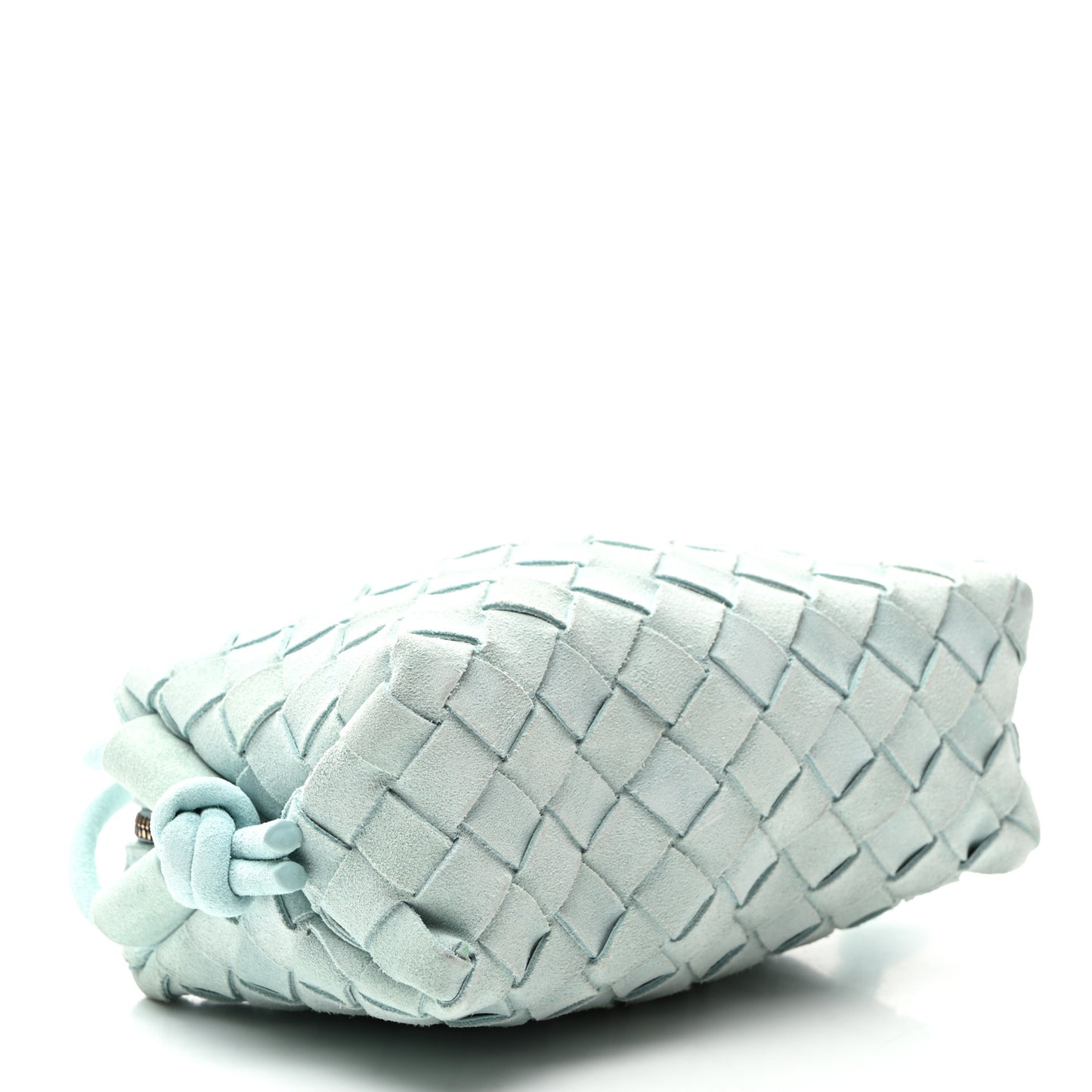 Suede Intrecciato Loop Camera Bag Teal