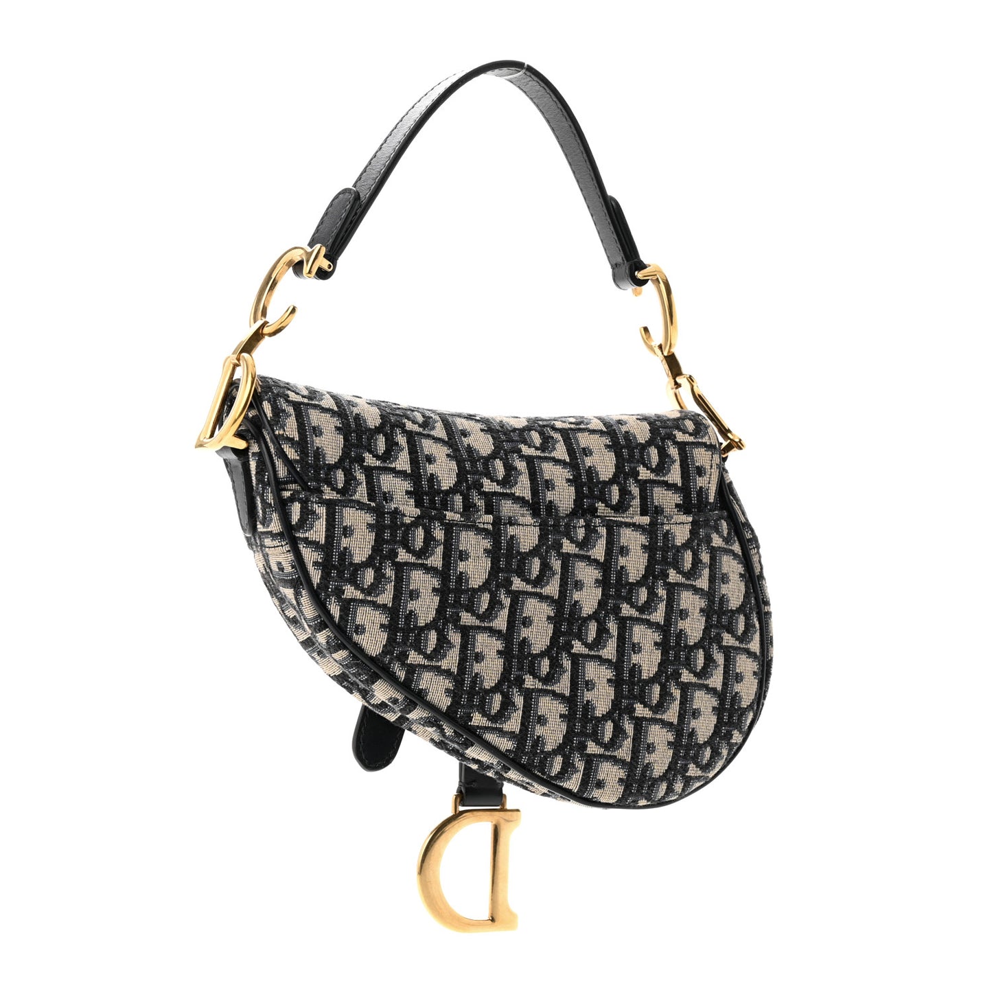 Oblique Mini Saddle Bag Blue