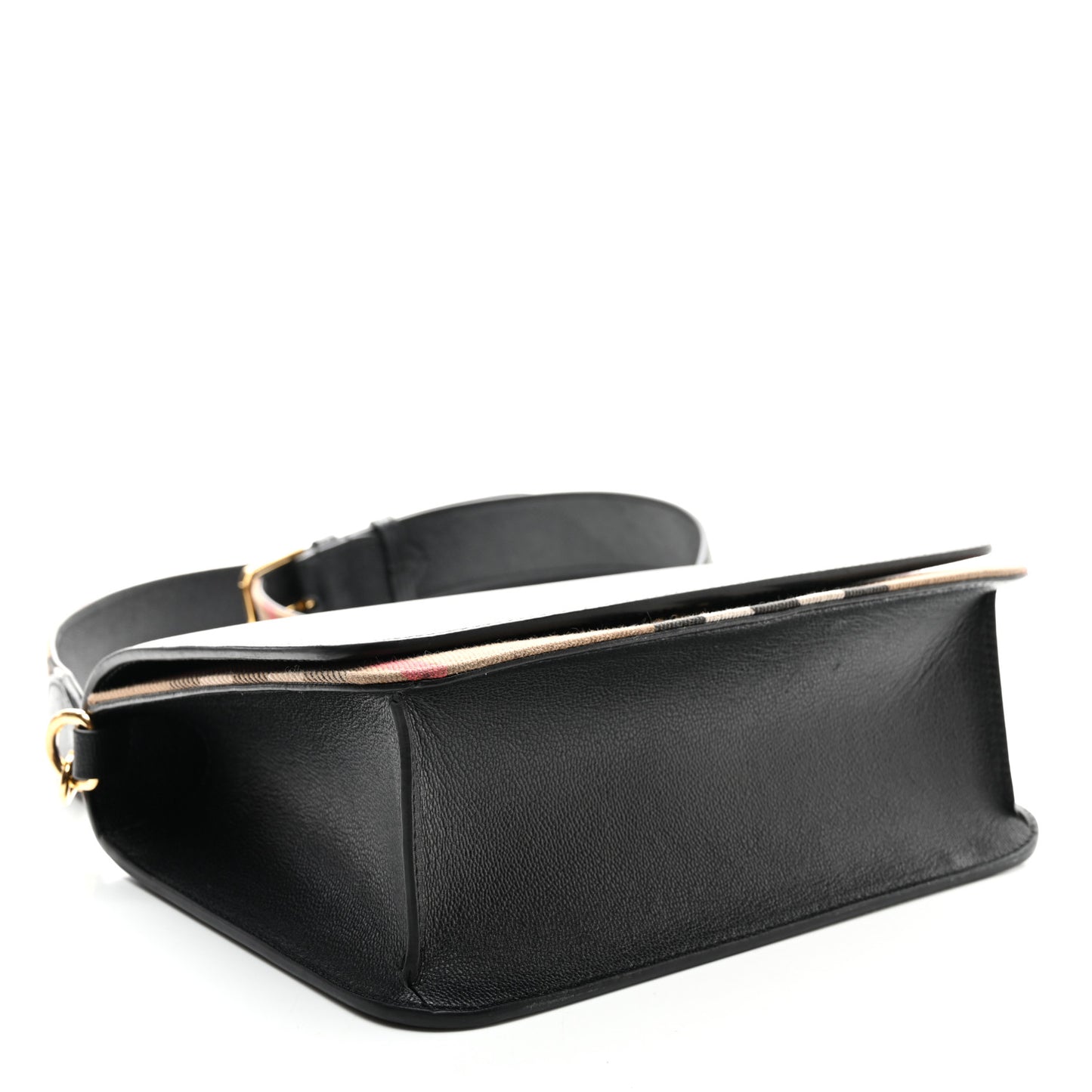 Derby Calfskin House Check Mackford Crossbody Bag Black